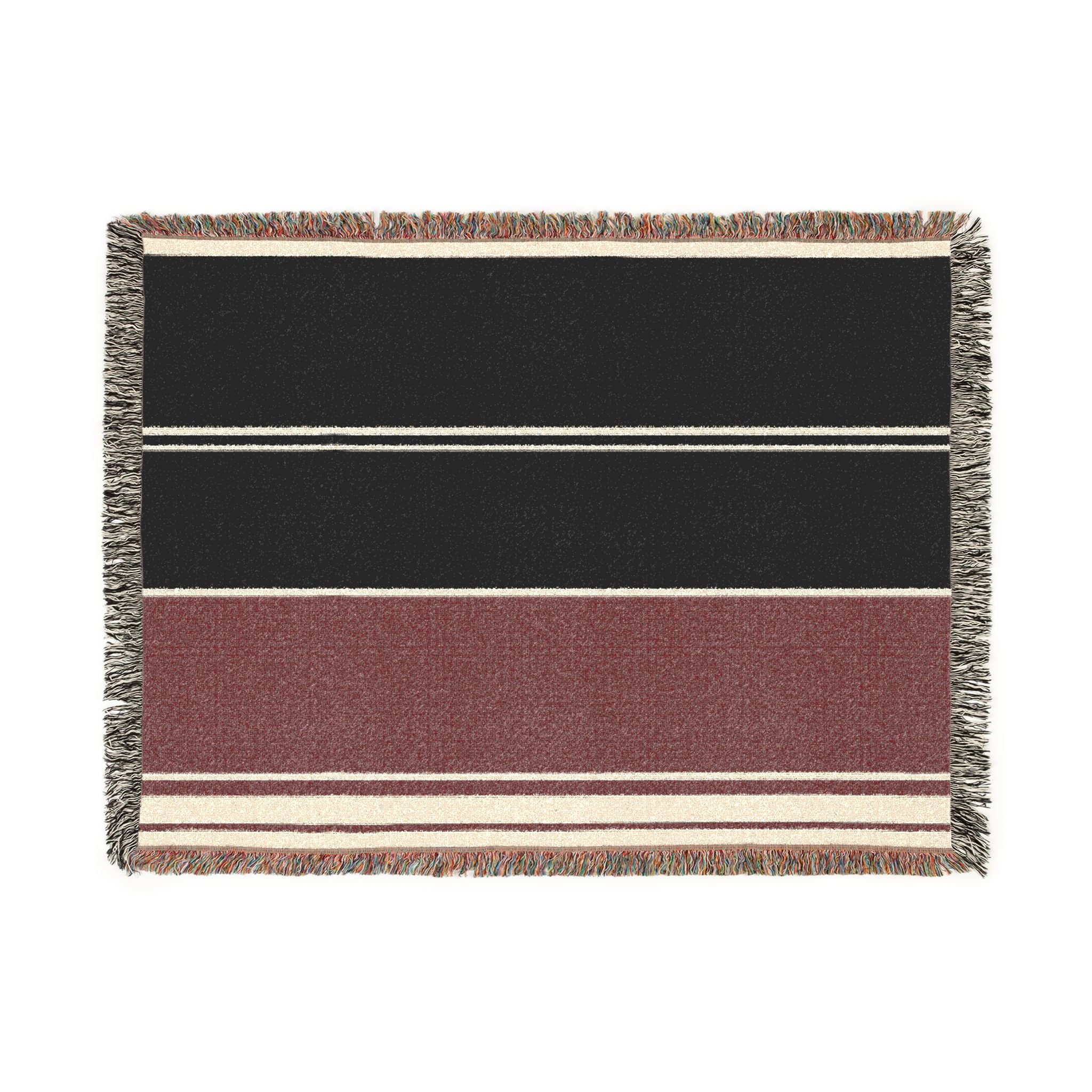 Orchard Throw — Ink · Fig · Warm White