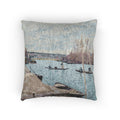 Alfred Sisley - The Seine at Port-Marly, Piles of Sand | Woven Pillow