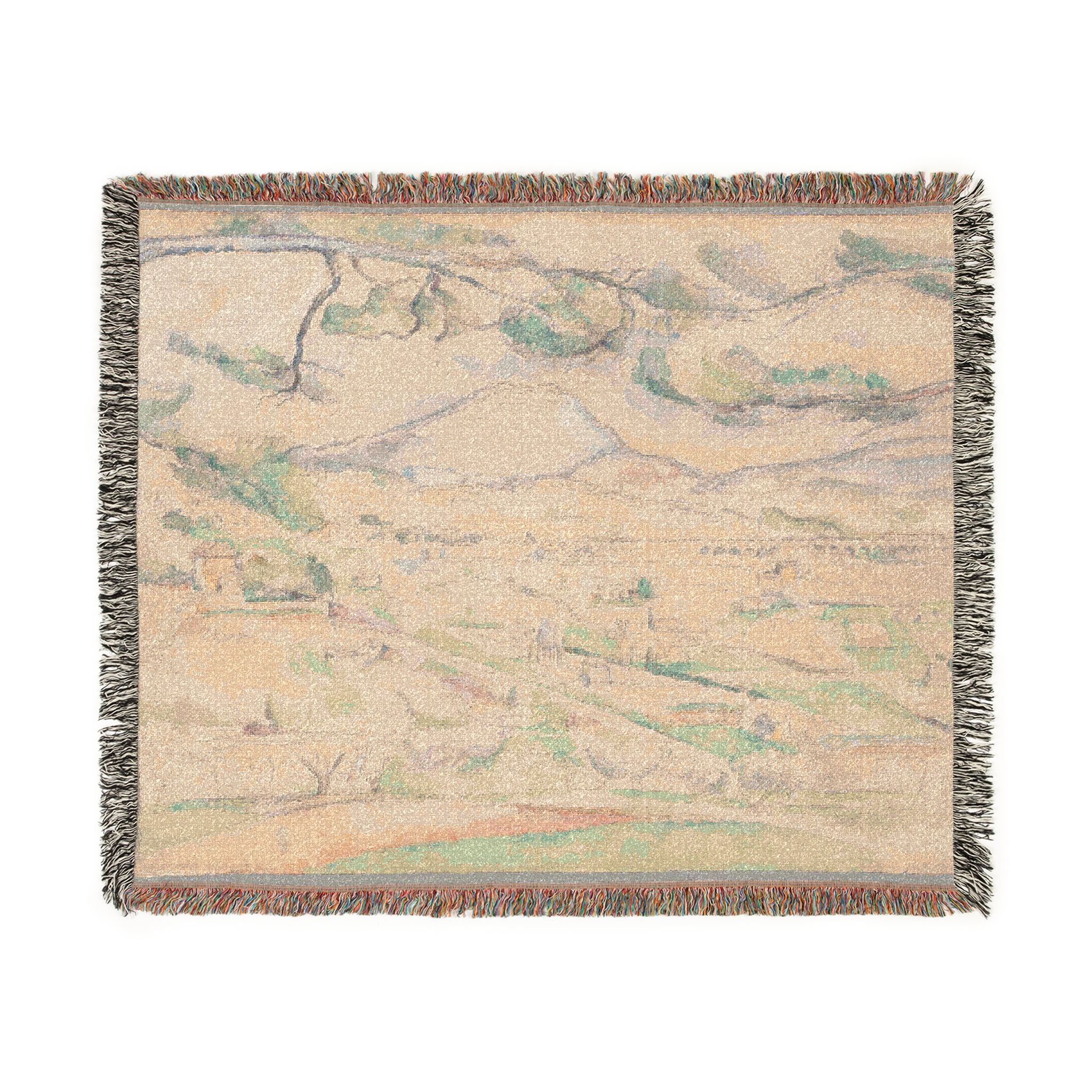Mont Sainte-Victoire (The Arc Valley) Paul Cezanne Tapestry Blanket