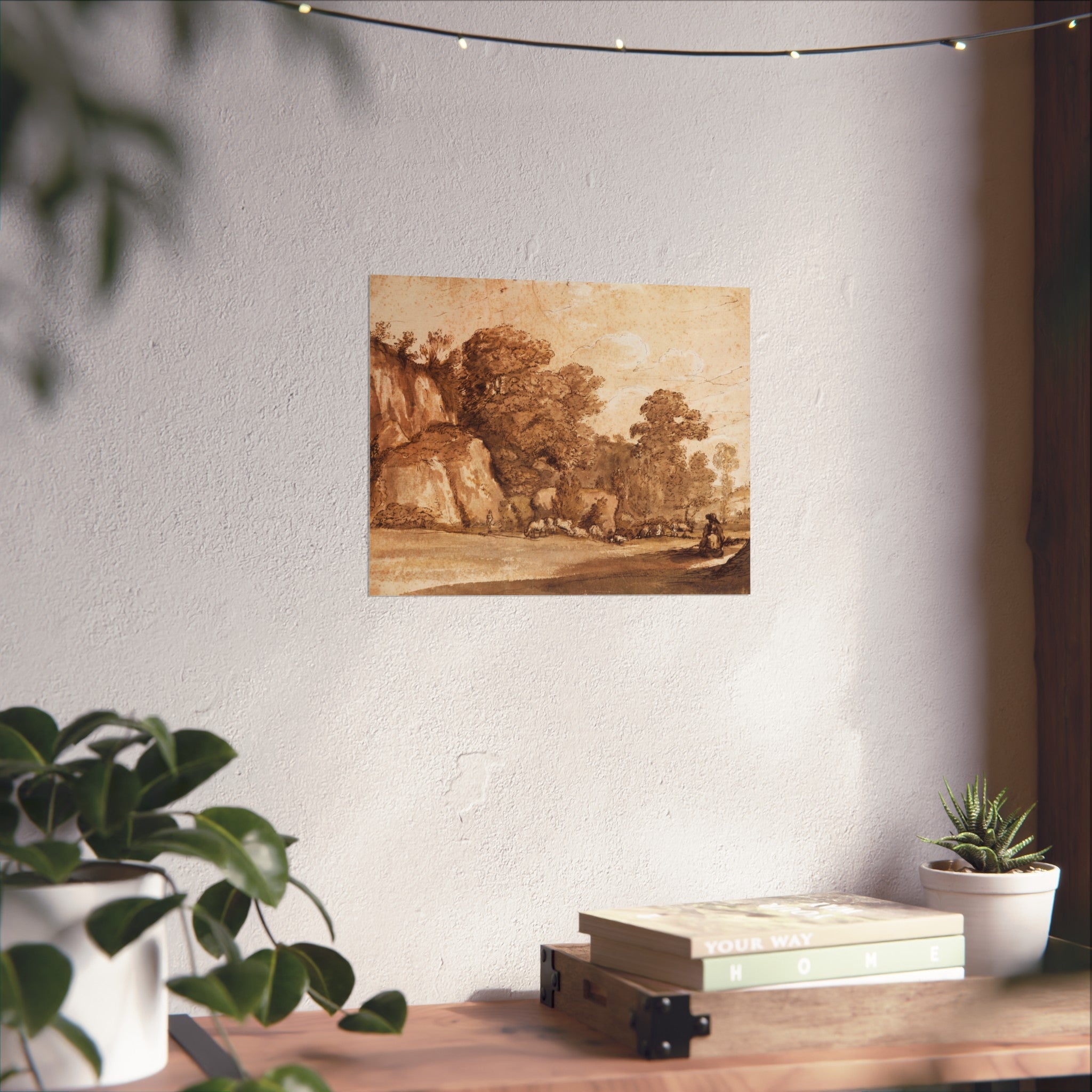 Claude Lorrain - A Rocky Hillside | Fine Art Poster