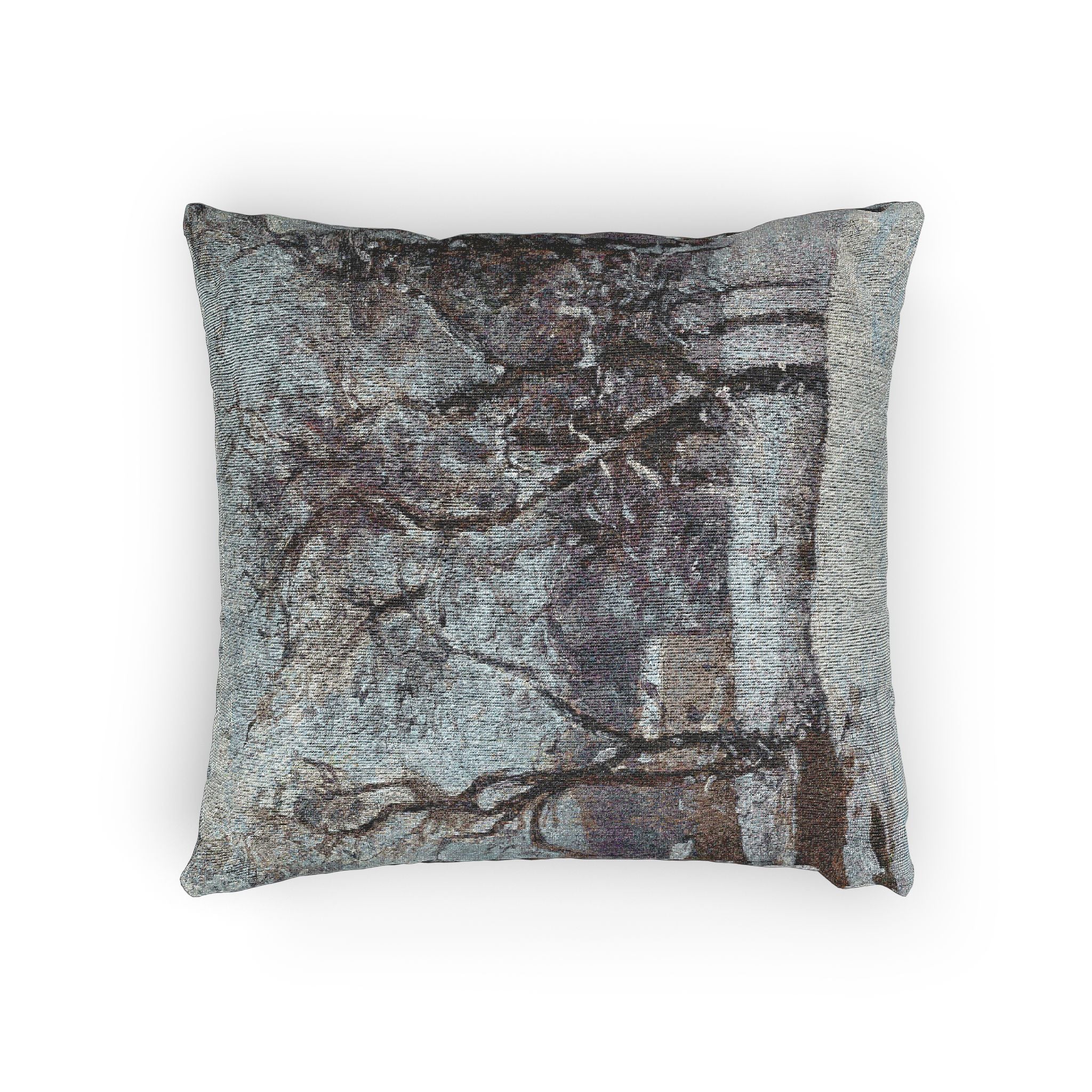 Camille Pissarro - Snow at Louveciennes | Woven Pillow