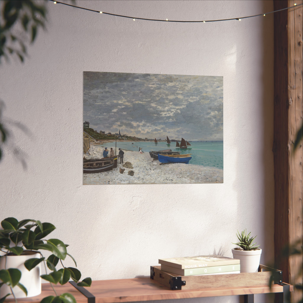 Claude Monet - The Beach at Sainte-Adresse | Fine Art Poster