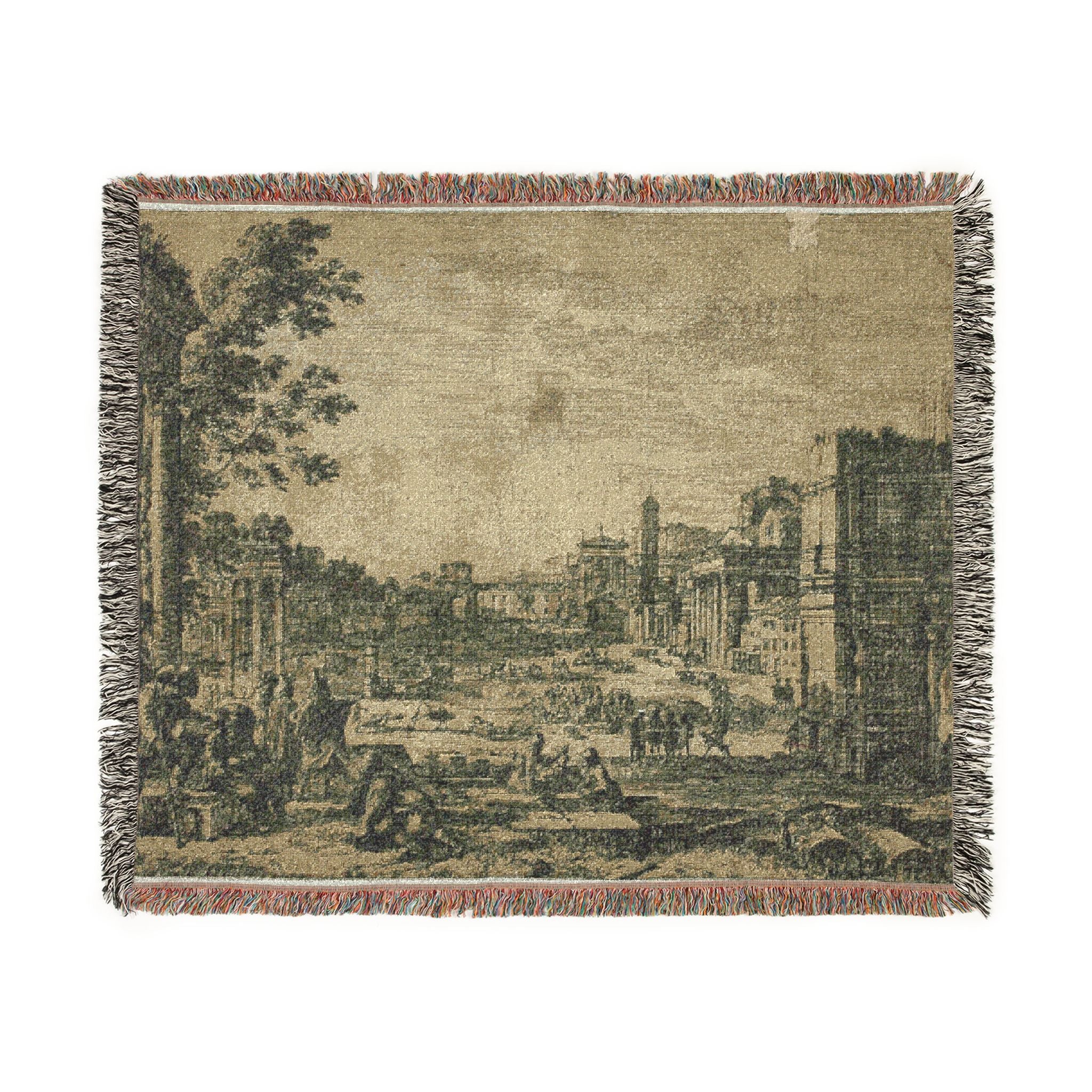 Claude Lorrain - The Roman Forum | Woven Tapestry Blanket