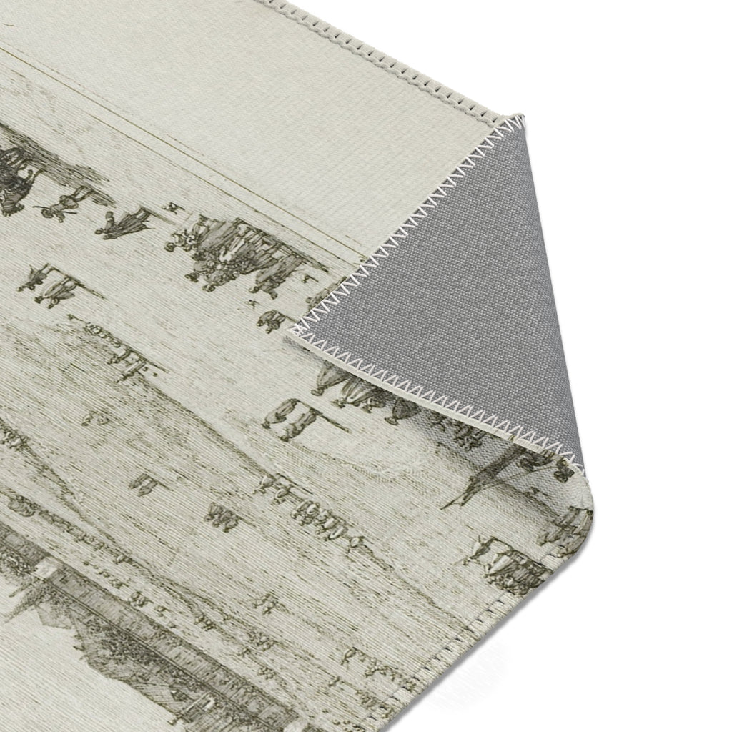 Canaletto - Prà della Valle, from Vedute | Area Rug