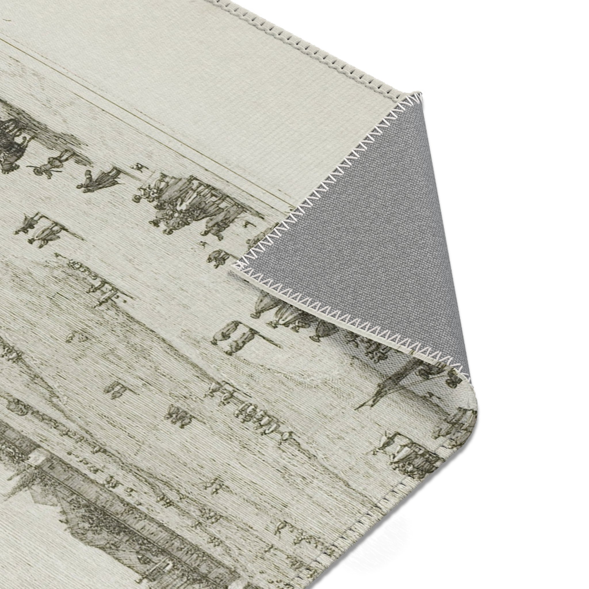 Canaletto - Prà della Valle, from Vedute | Area Rug