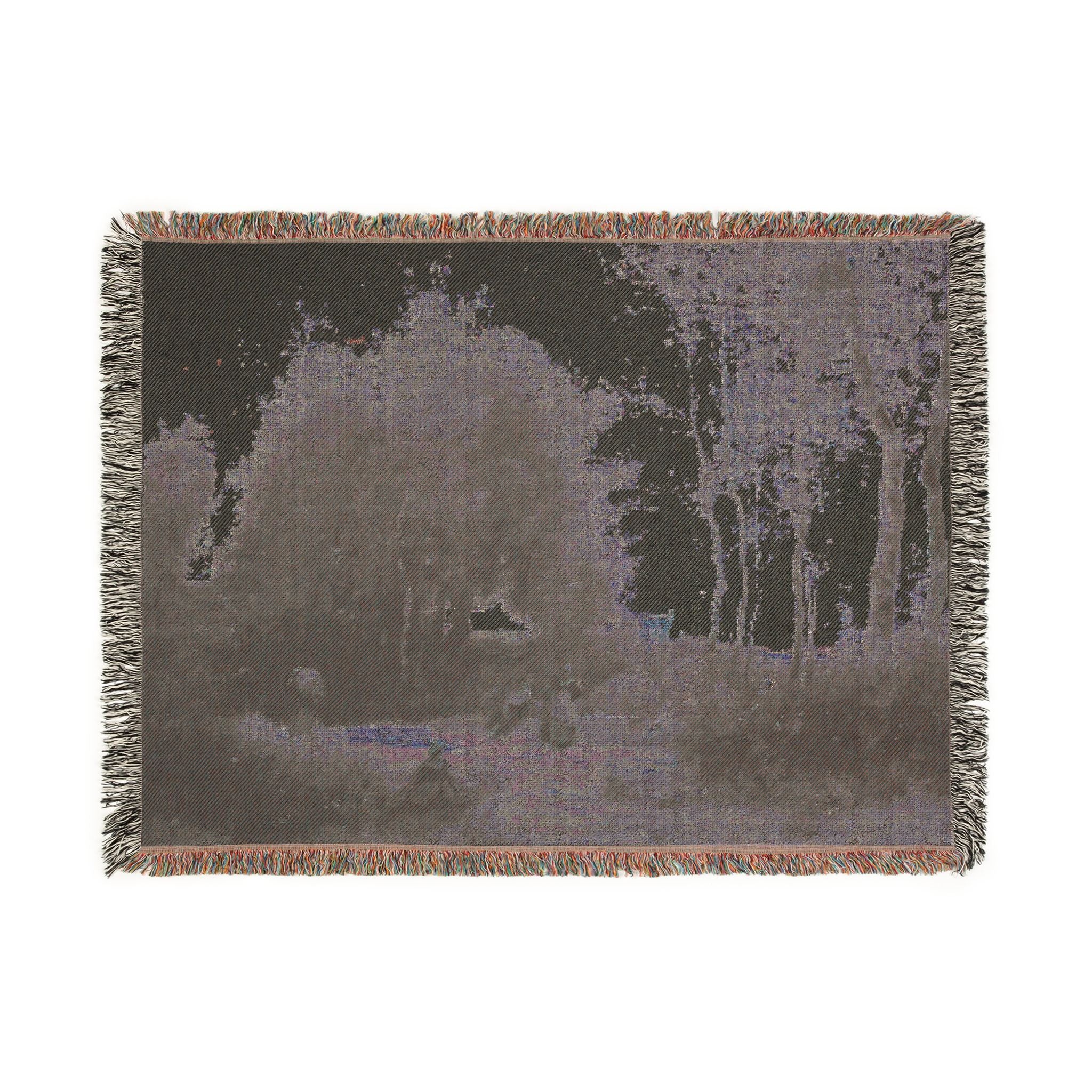 Jean Baptiste Camille Corot - Arleux-Palluel, The Bridge of Trysts | Woven Tapestry Blanket