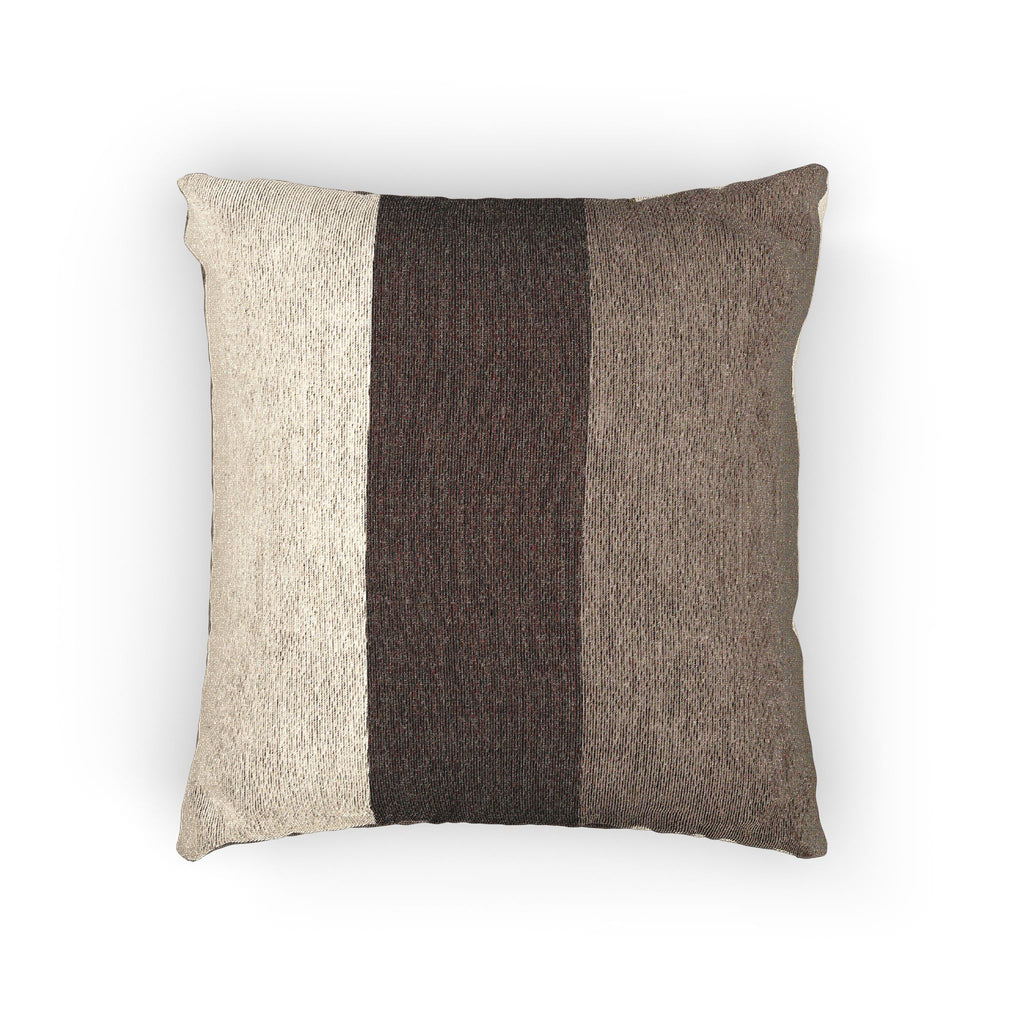 Mushroom Color Block Woven Pillow