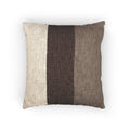 Mushroom Color Block Woven Pillow