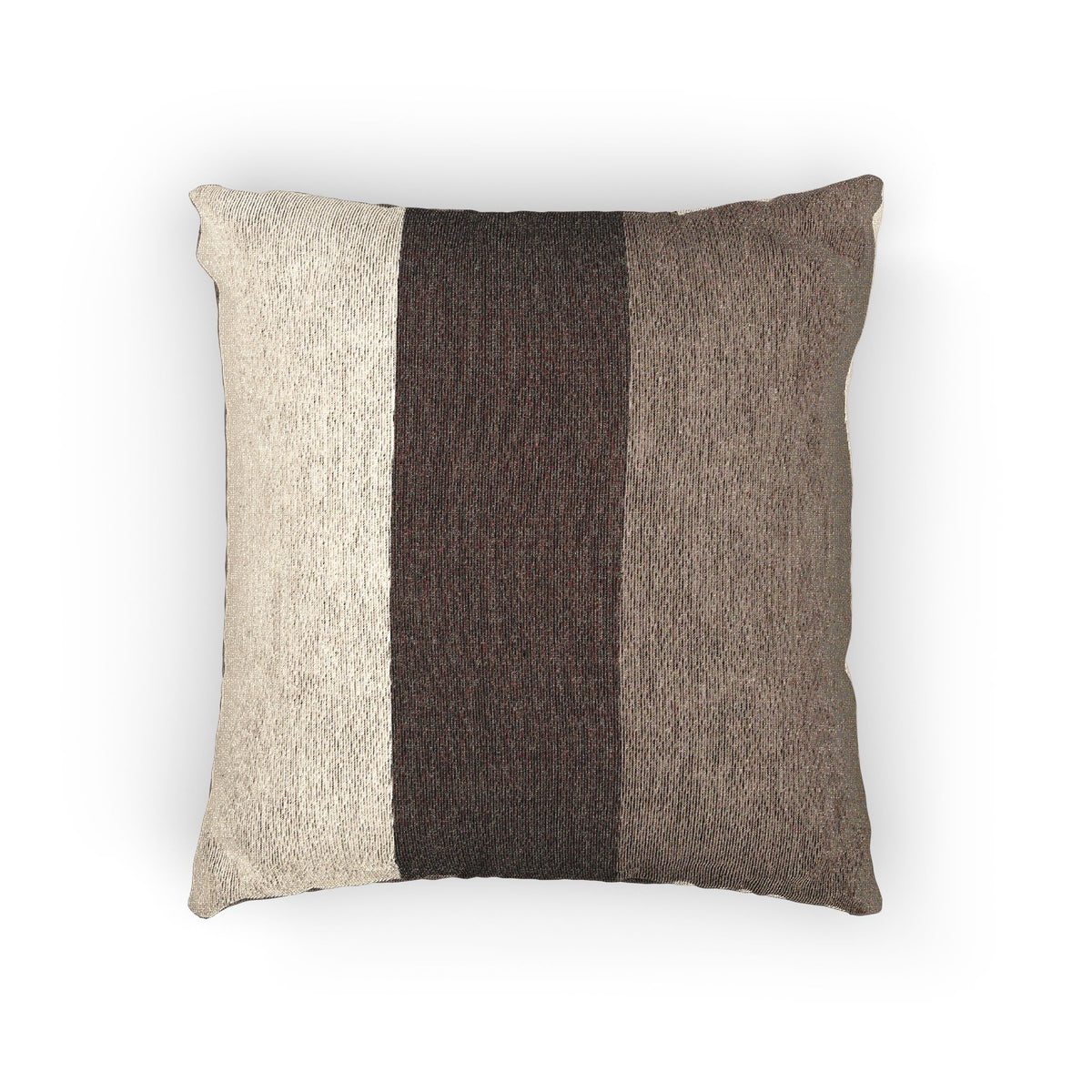 Mushroom Color Block Woven Pillow