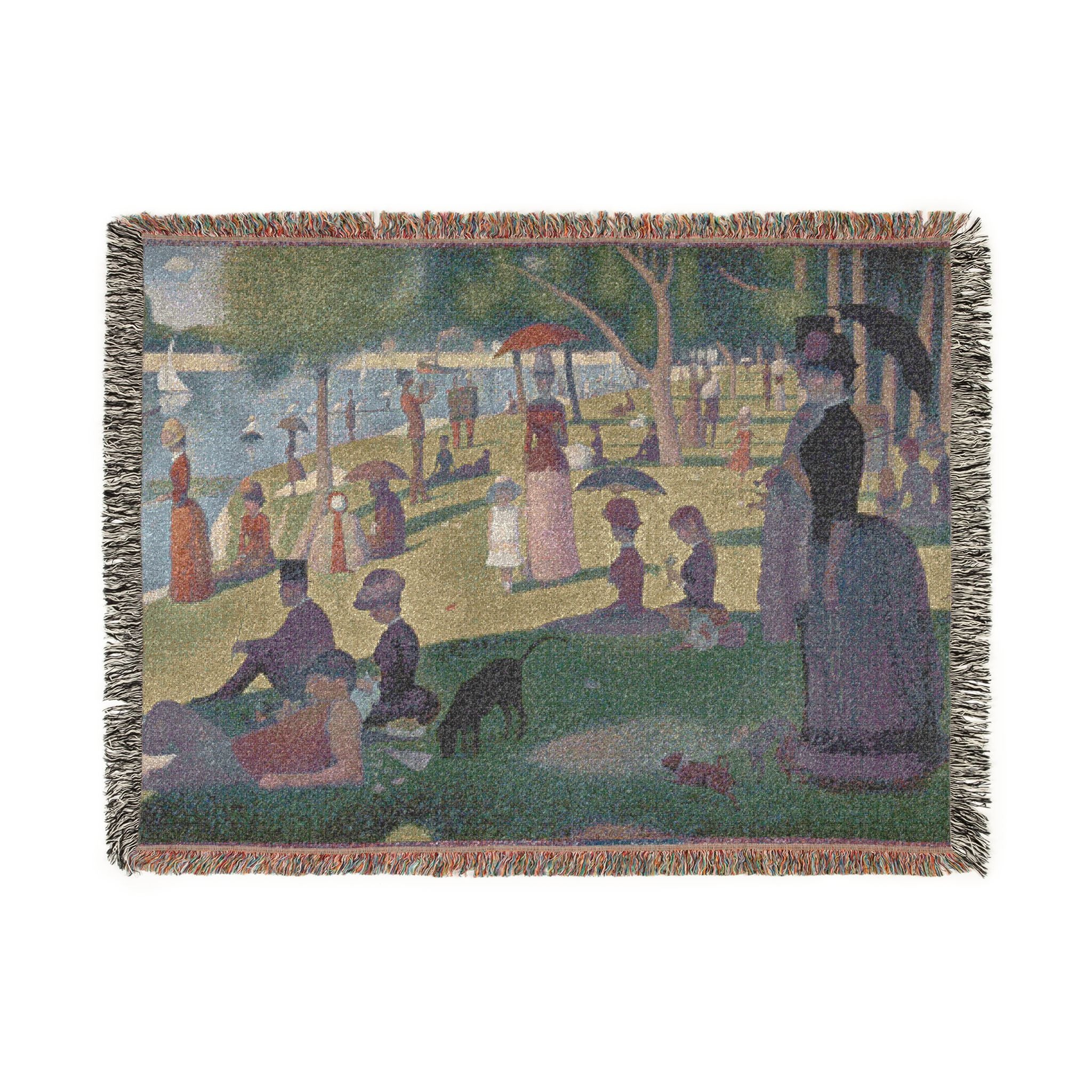 Georges Seurat - A Sunday on La Grande Jatte — 1884 | Woven Tapestry Blanket