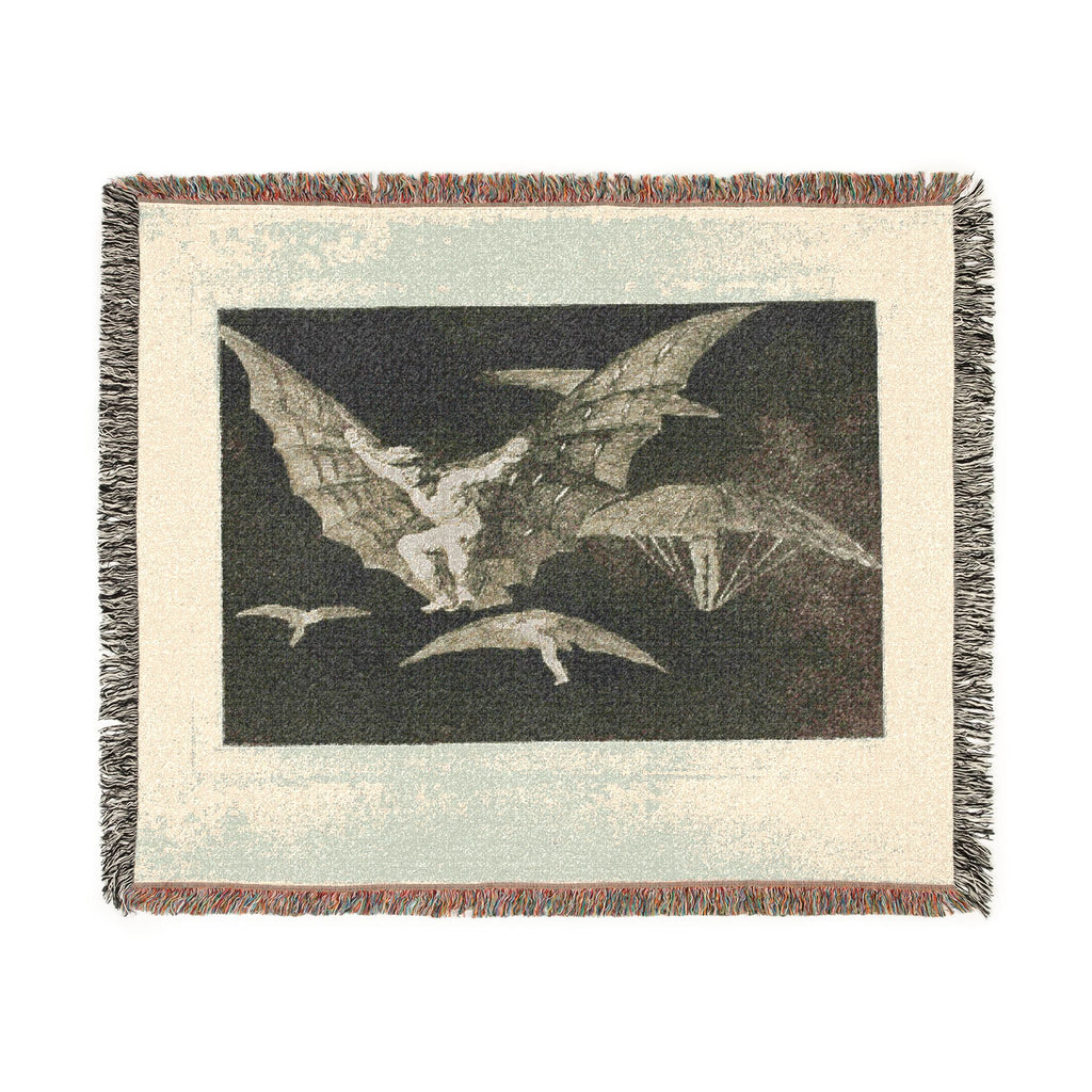 Francisco José de Goya y Lucientes - A Way of Flying, from Disparates, published as plate 13 in Los Proverbios (Proverbs | Woven Tapestry Blanket