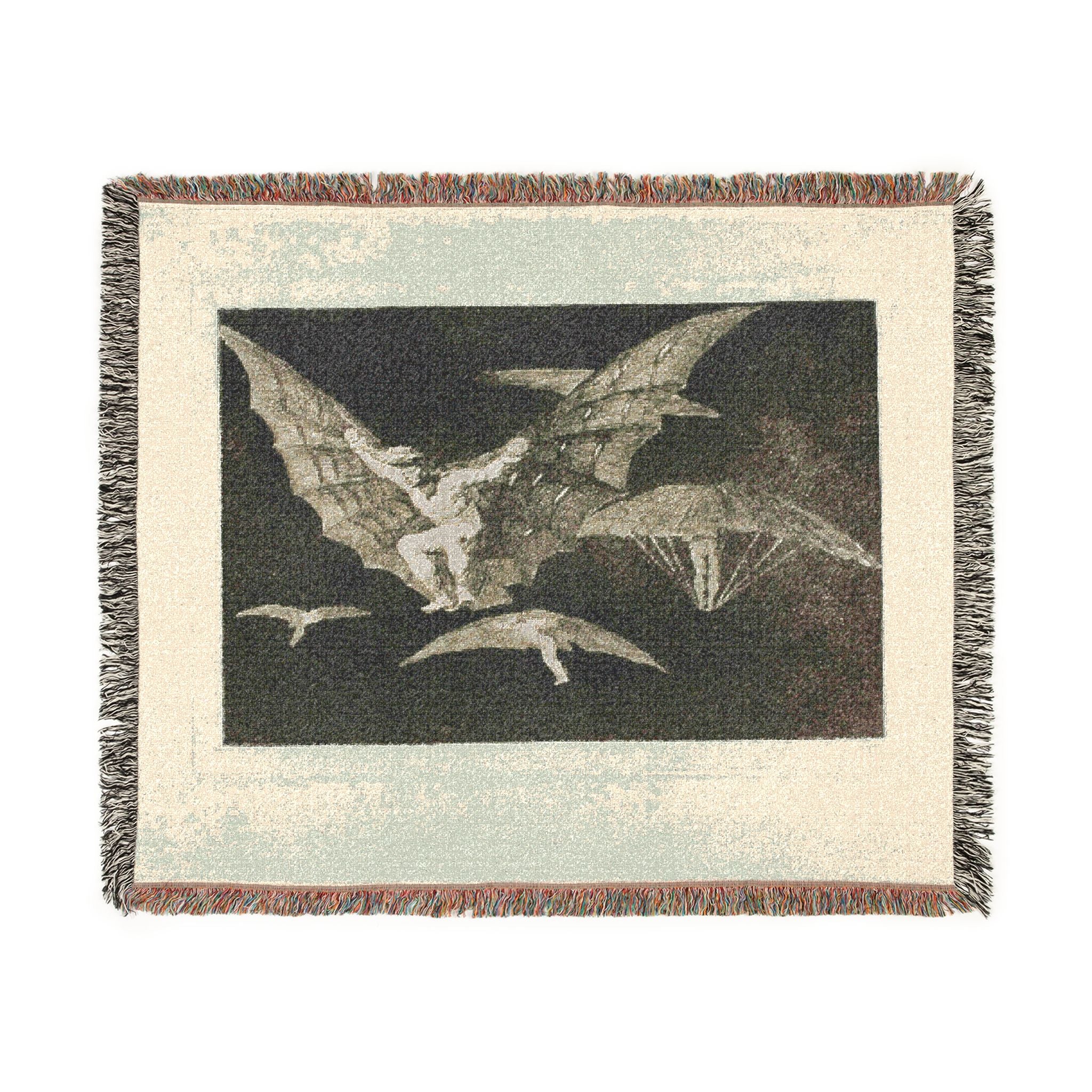 Francisco José de Goya y Lucientes - A Way of Flying, from Disparates, published as plate 13 in Los Proverbios (Proverbs | Woven Tapestry Blanket