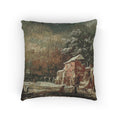 Hamburg, Kunsthalle, Jacob van Ruisdael, Winterlandschaft | Woven Pillow