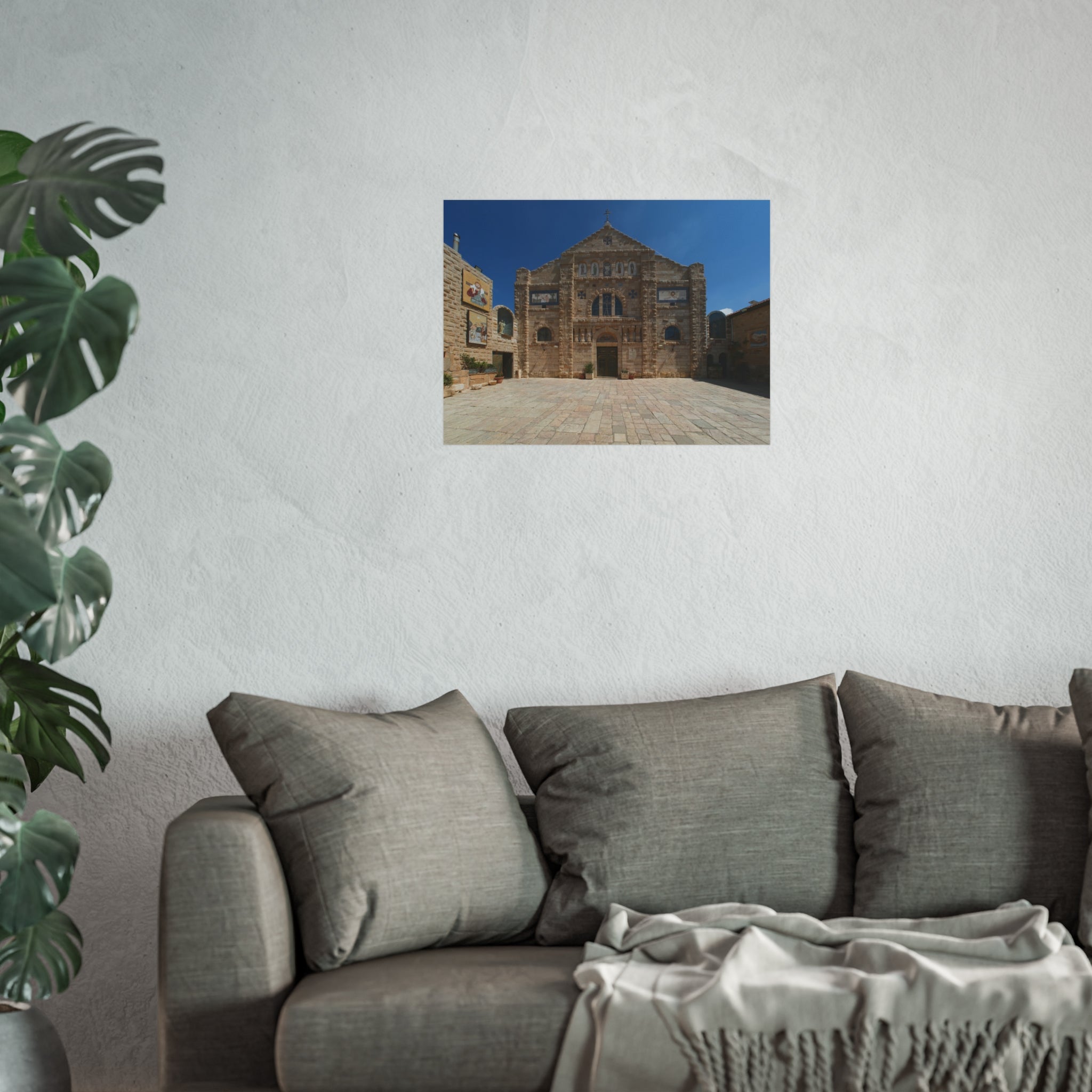 Shrine of the Beheading of Saint John the Baptist, Madaba, Jordan (دير اللاتين مادبا) | Fine Art Poster