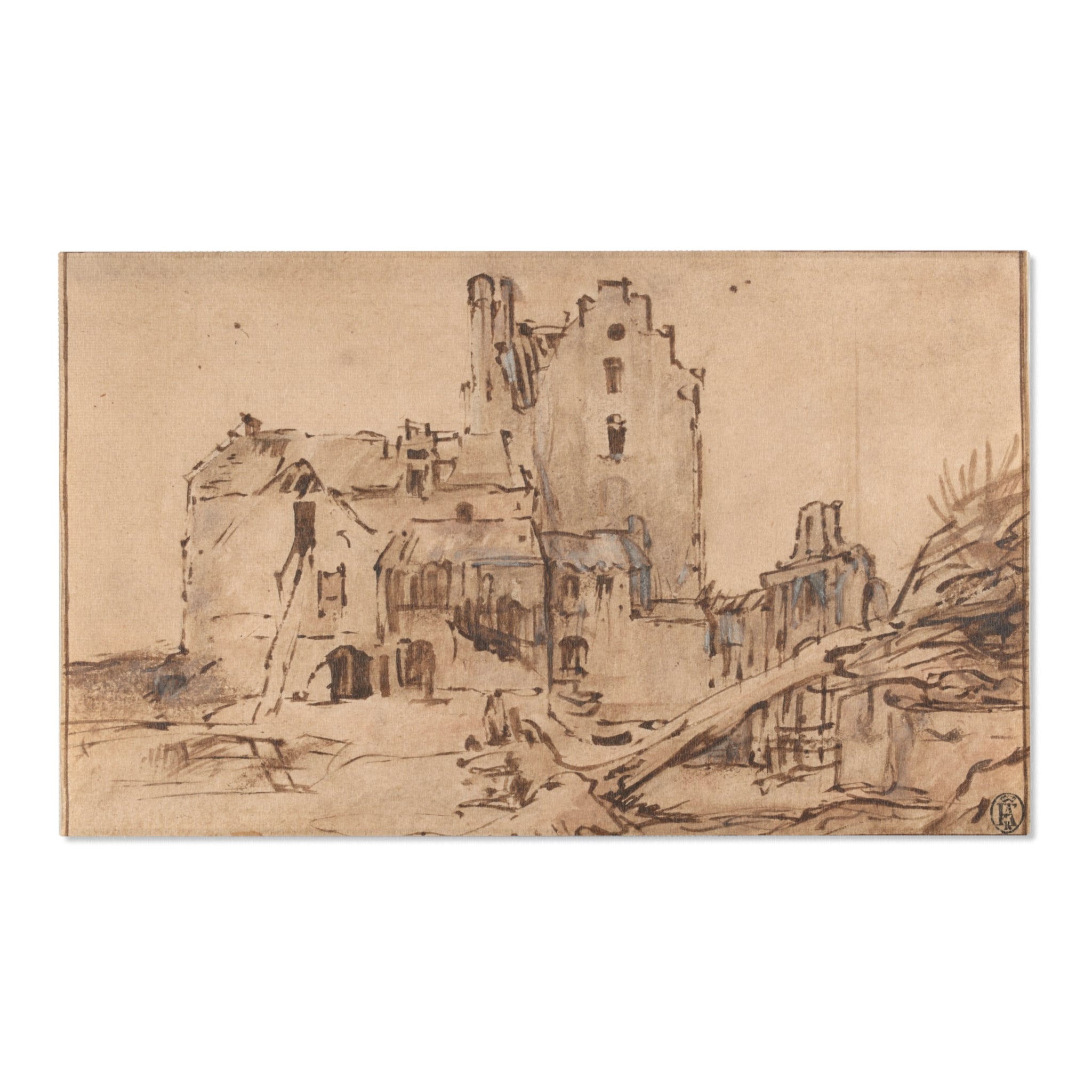 Rembrandt van Rijn - Kostverloren Castle in Decay | Area Rug