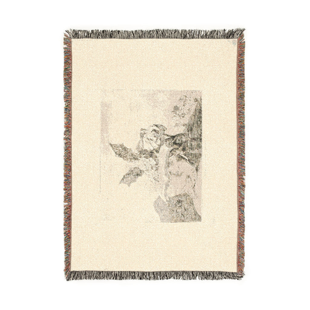 Francisco José de Goya y Lucientes - Against the Common Good, plate 71 from The Disasters of War | Woven Tapestry Blanket