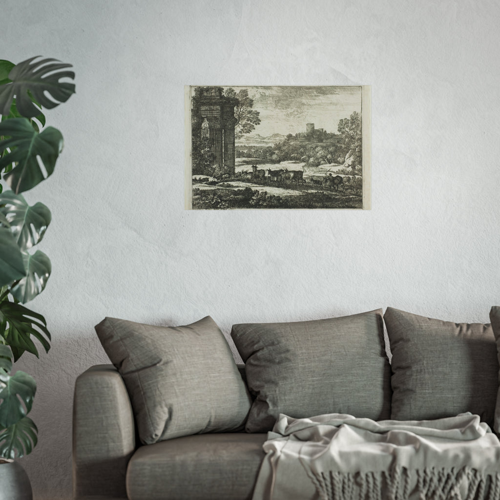 Claude Lorrain - The Herd Returning in Stormy Weather | Fine Art Poster
