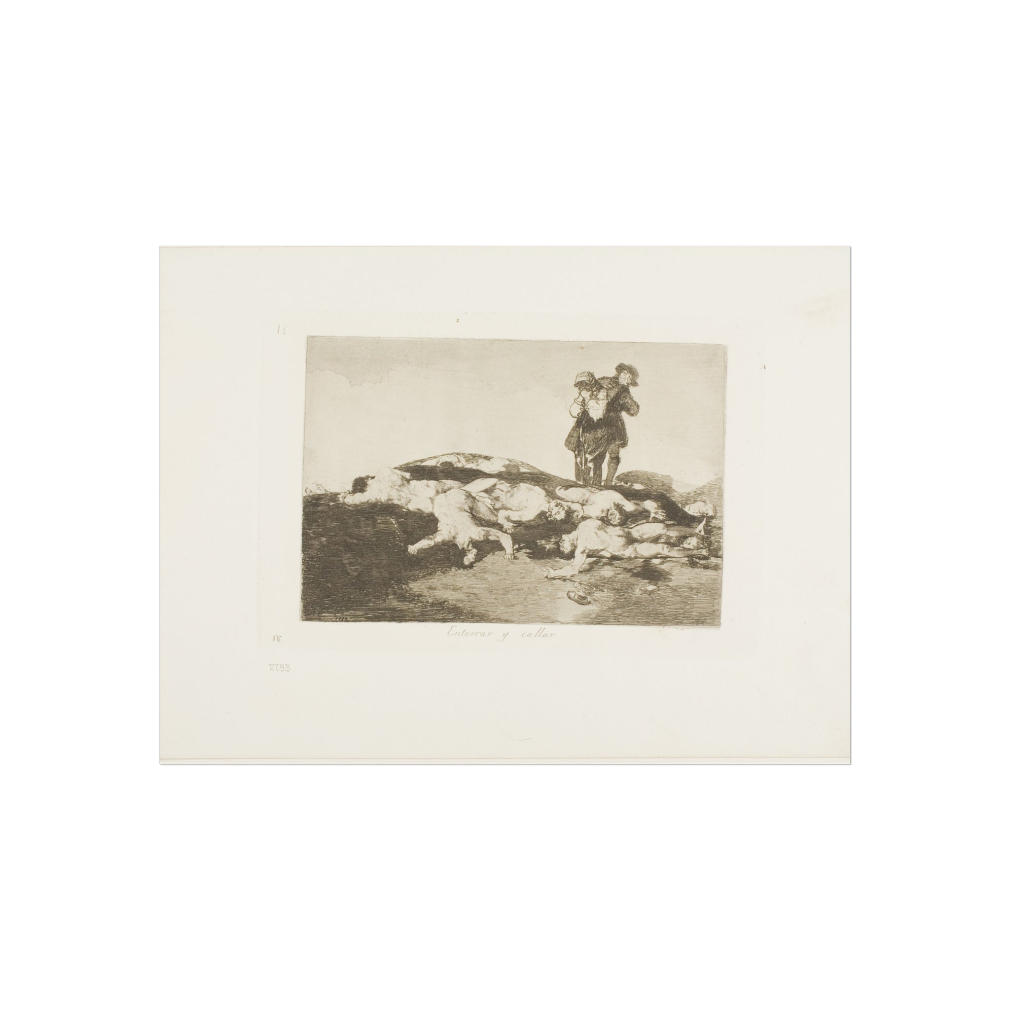 Francisco José de Goya y Lucientes - Bury them and keep quiet, plate 18 from The Disasters of War | Fine Art Poster