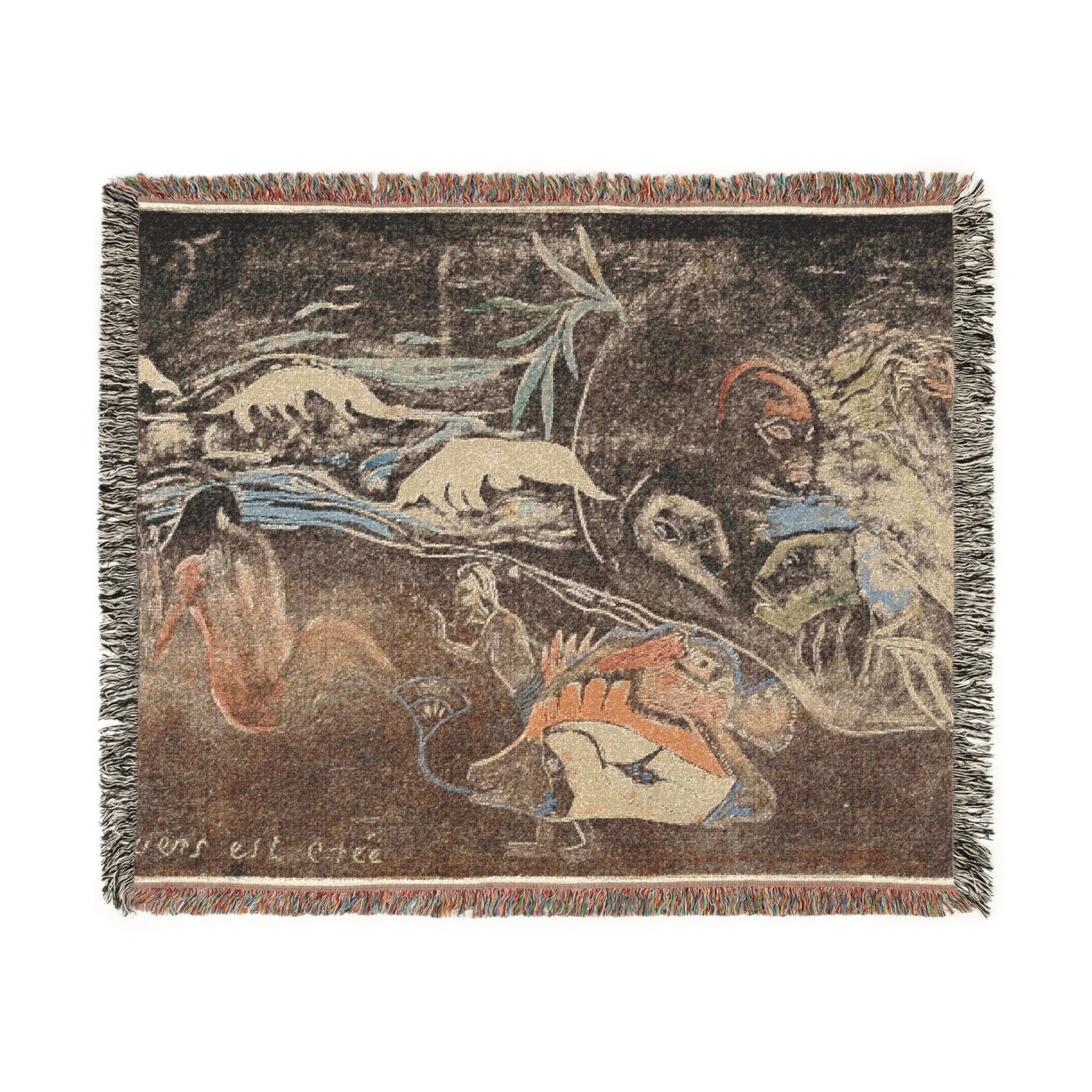 Paul Gauguin - L’univers est créé (The Universe Is Being Created), from the Noa Noa Suite | Woven Tapestry Blanket