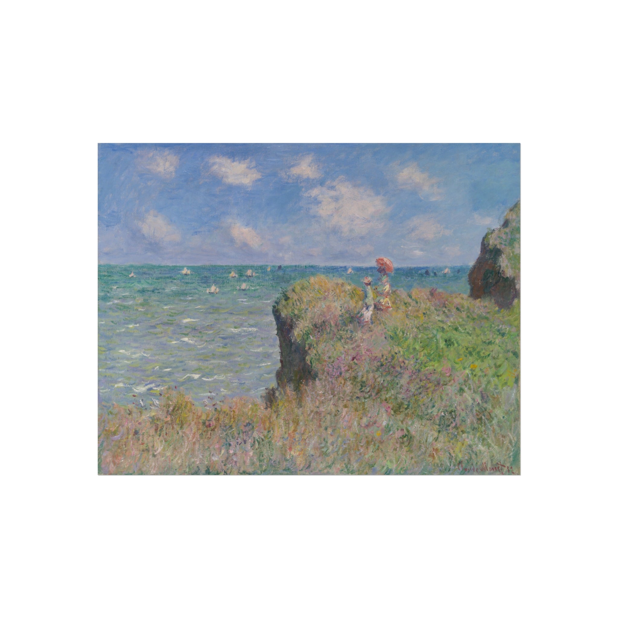 Claude Monet - Cliff Walk at Pourville | Fine Art Poster