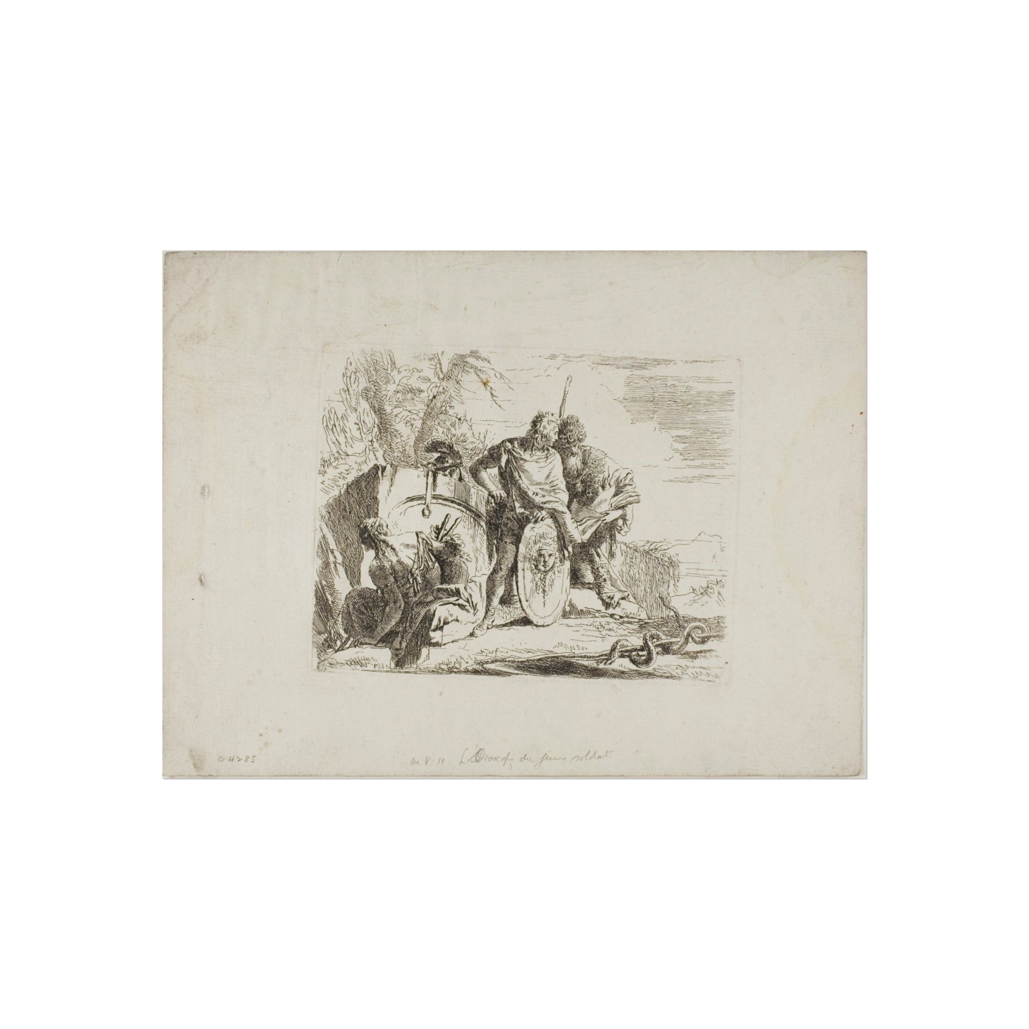Giovanni Battista Tiepolo - The Astrologer and the Young Soldier, from Capricci | Fine Art Poster