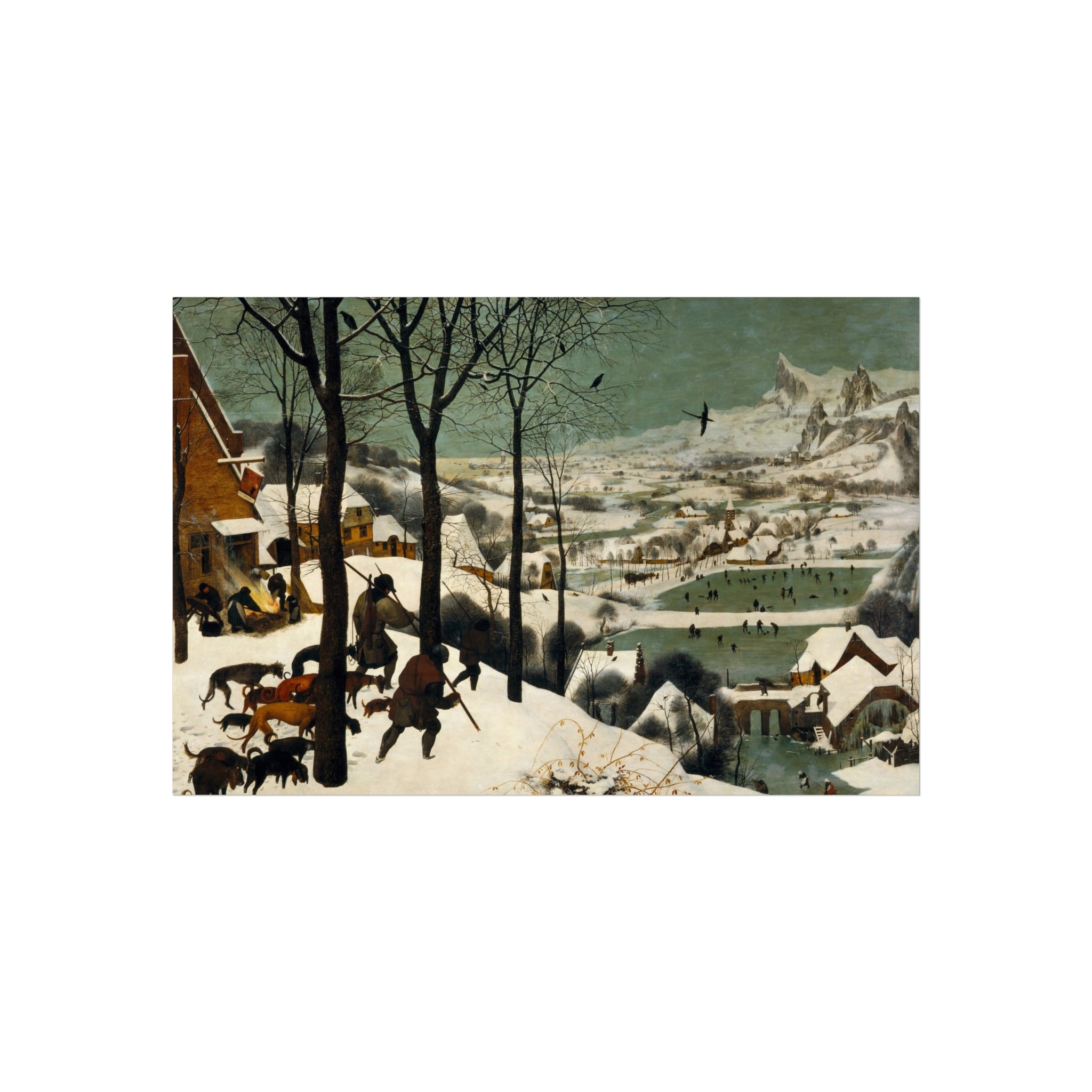 Pieter Bruegel the Elder - Hunters in the Snow (Winter) - Google Art Project | Fine Art Poster