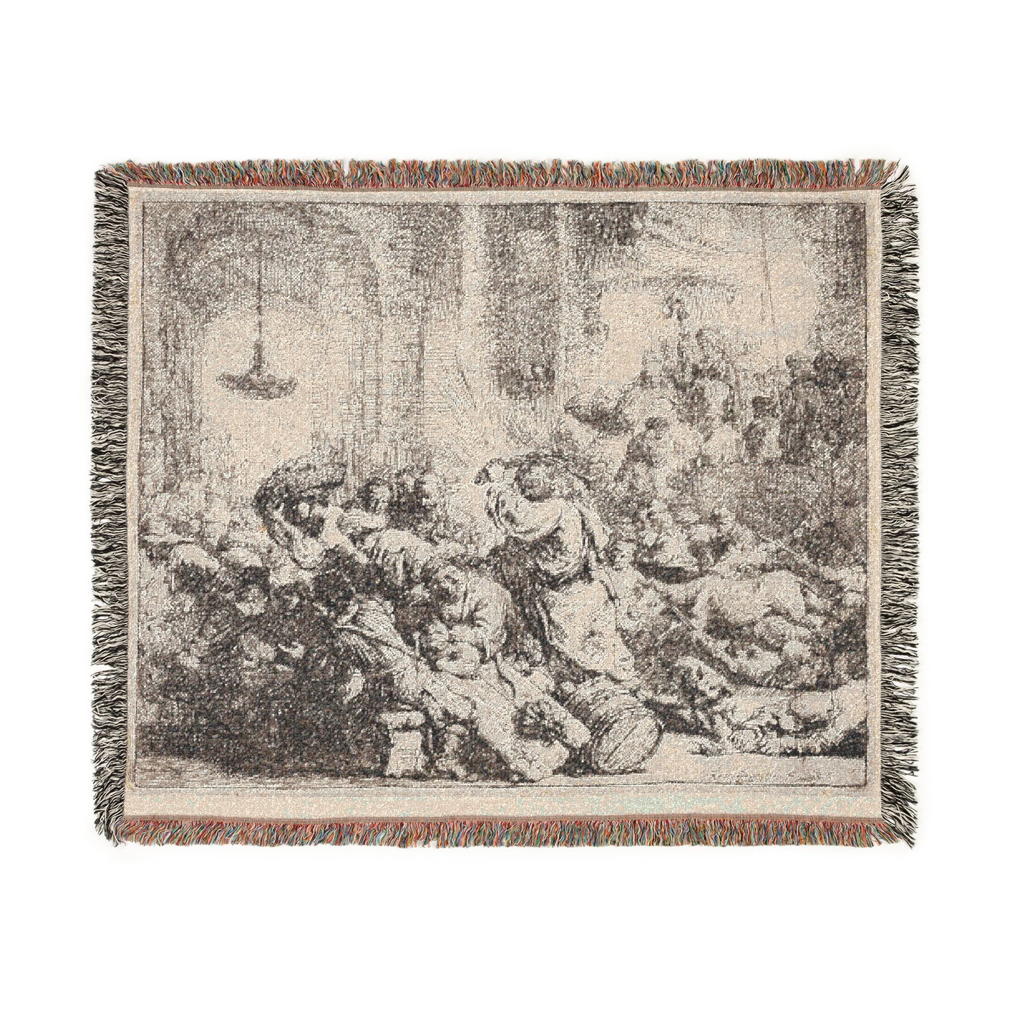 Rembrandt van Rijn - Christ Driving the Money Changers from the Temple | Woven Tapestry Blanket