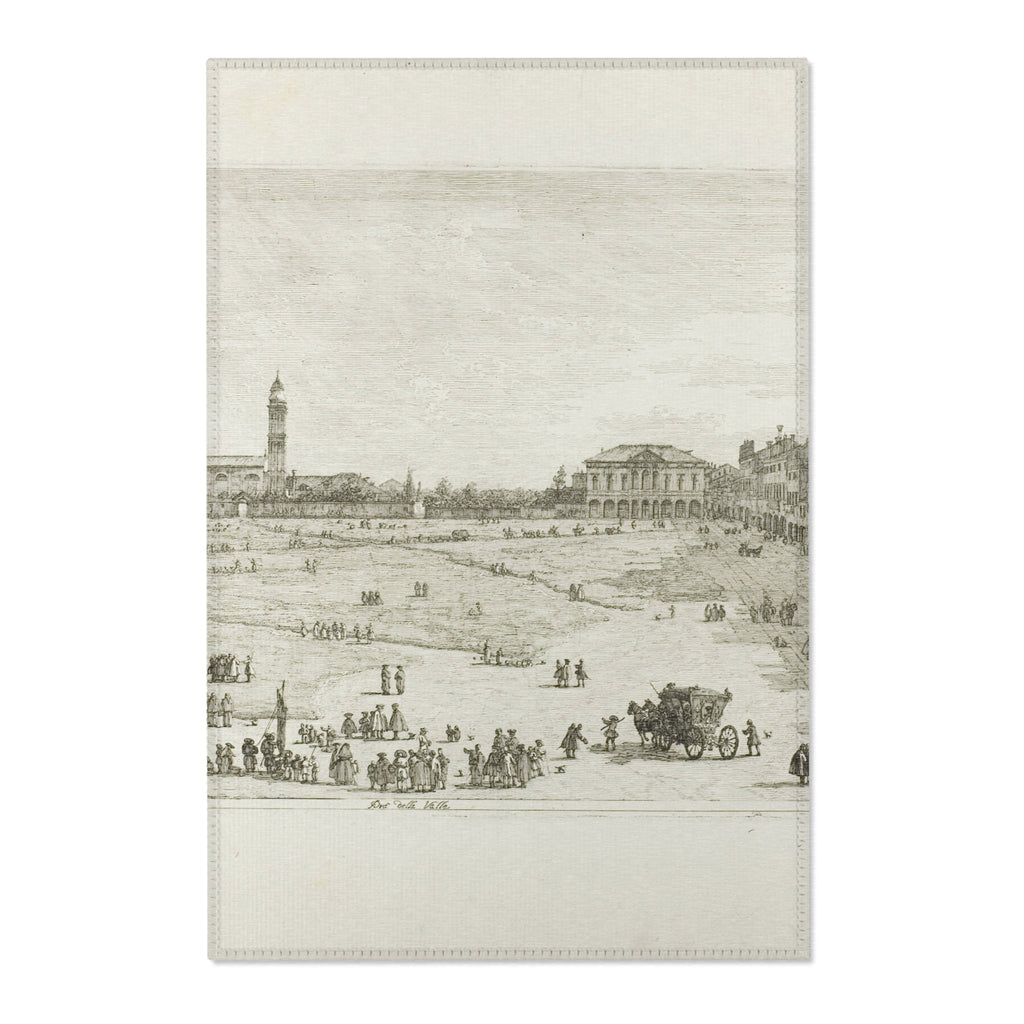 Canaletto - Prà della Valle, from Vedute | Area Rug