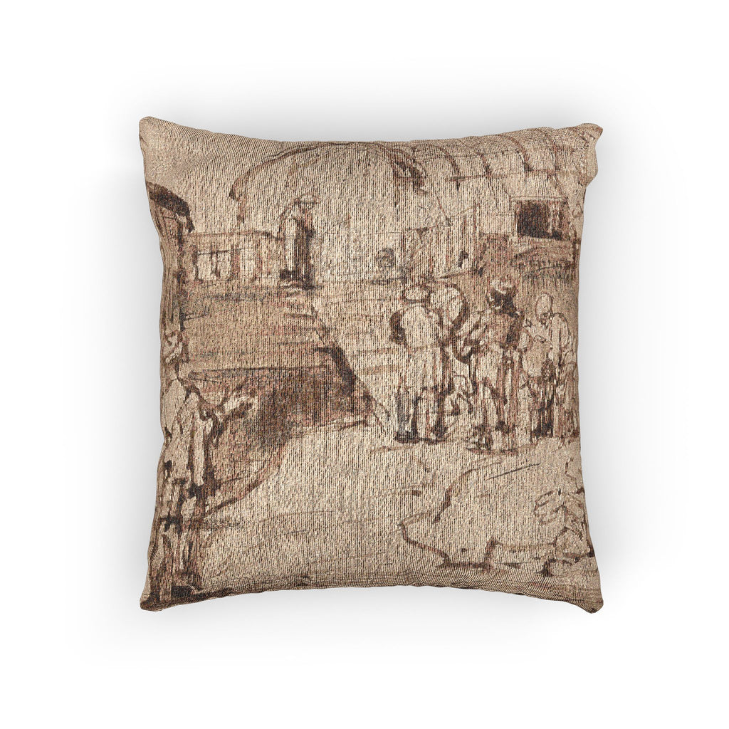 Rembrandt van Rijn - Noah's Ark | Woven Pillow