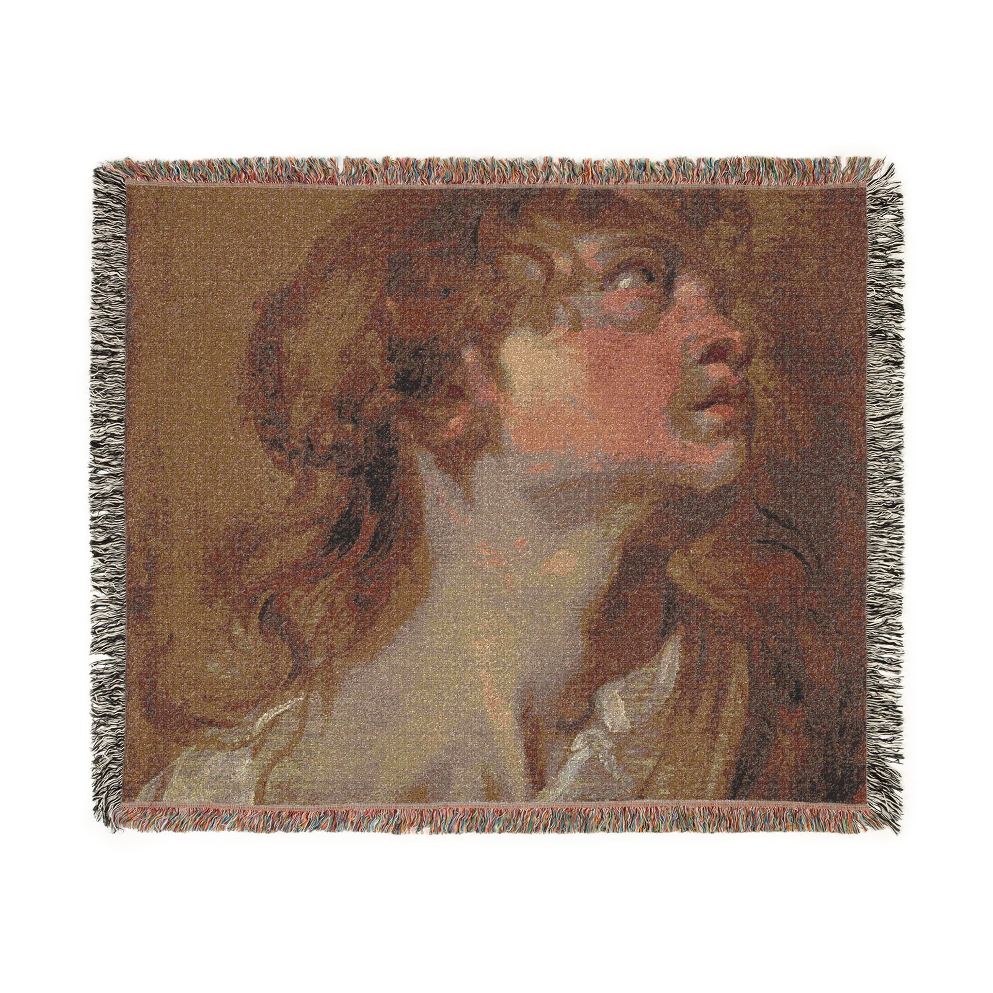 Anthony van Dyck - Head of a Girl | Woven Tapestry Blanket