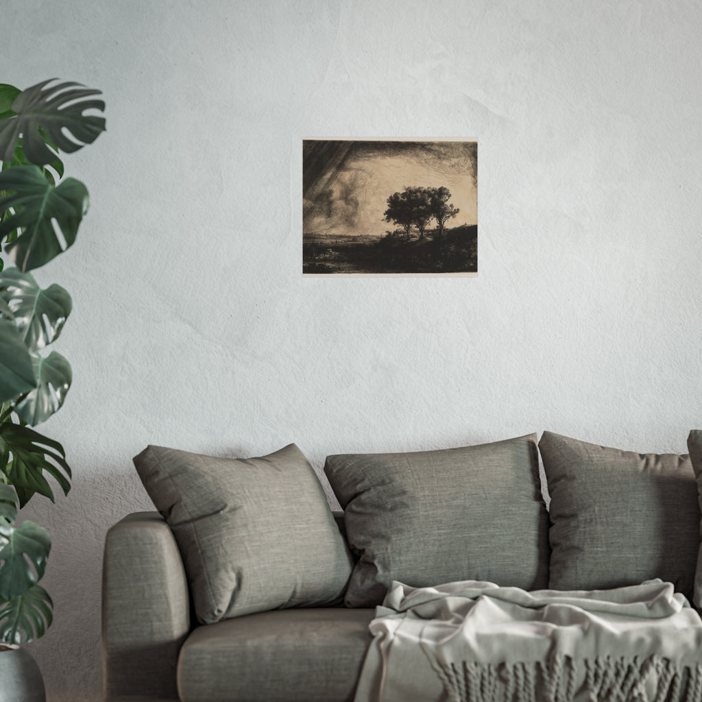 Rembrandt van Rijn - The Three Trees | Fine Art Poster
