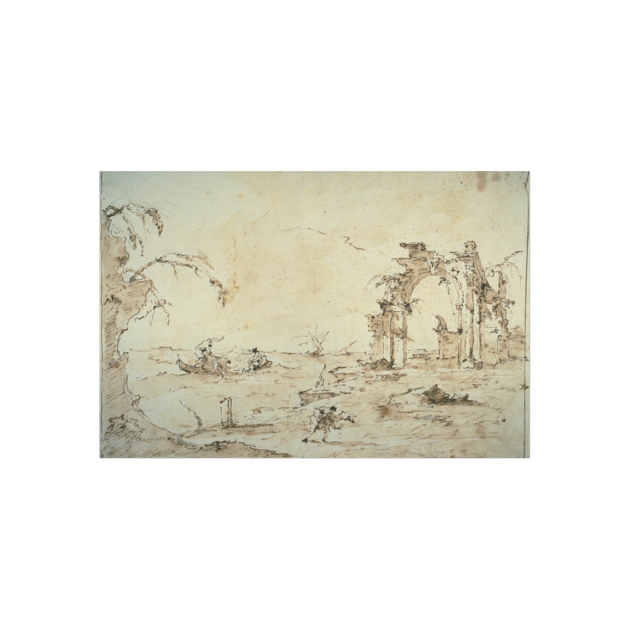 Francesco Guardi - Capriccio with a Squall on the Lagoon | Fine Art Poster
