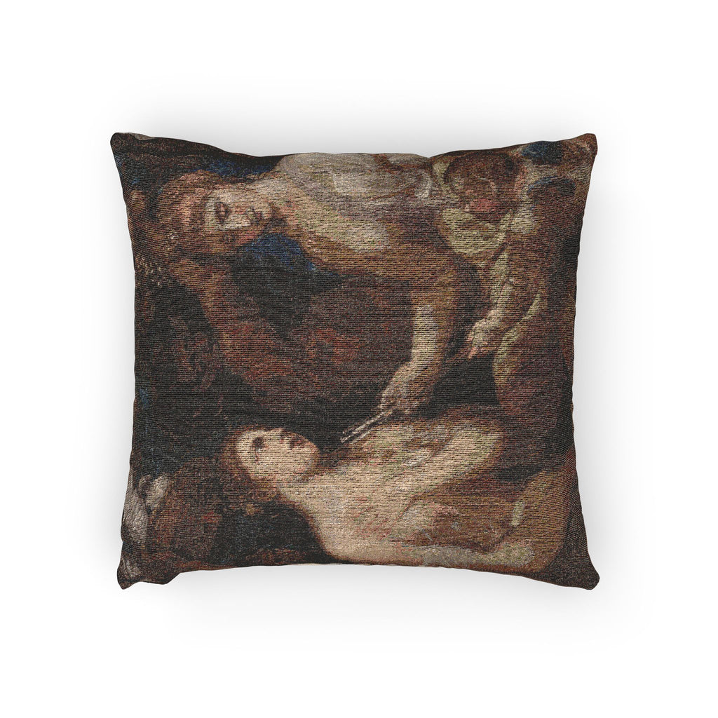 Imitator of Titian - Allegory of Venus and Cupid | Woven Pillow