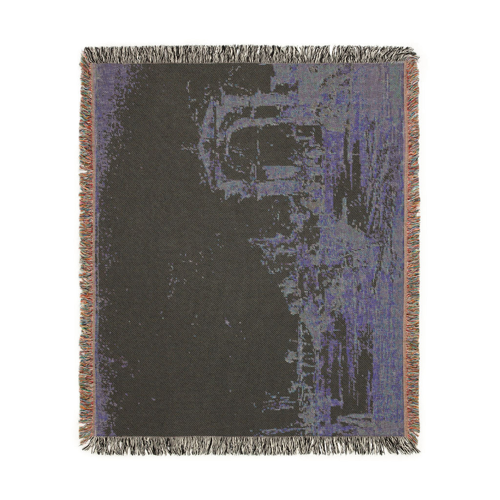 Francesco Guardi - Gateway Near a Landing Bridge | Woven Tapestry Blanket