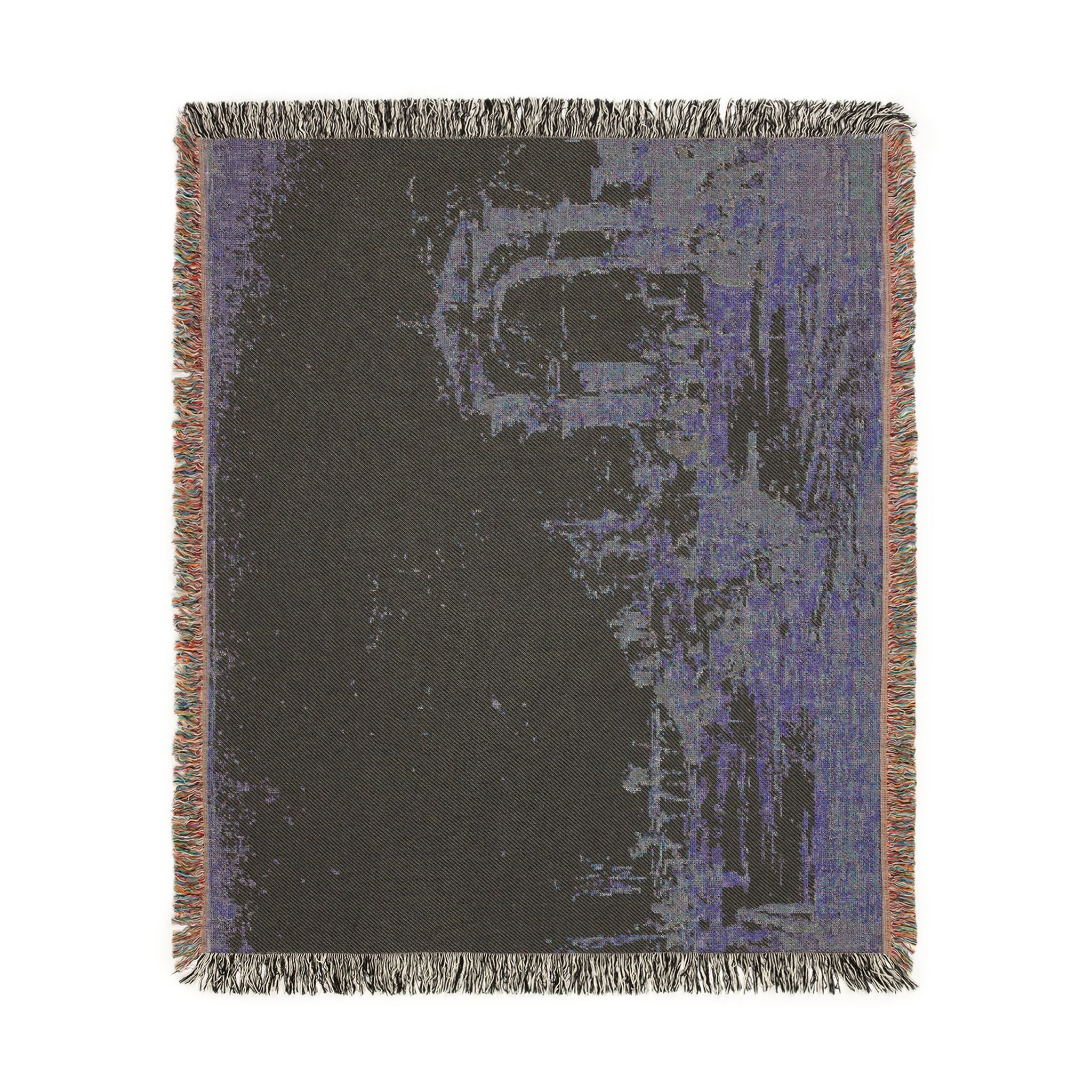 Francesco Guardi - Gateway Near a Landing Bridge | Woven Tapestry Blanket