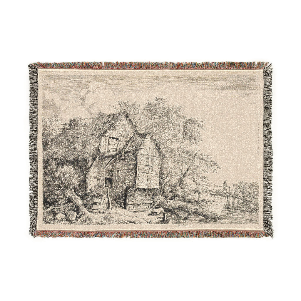 Jacob van Ruisdael - The Little Bridge | Woven Tapestry Blanket