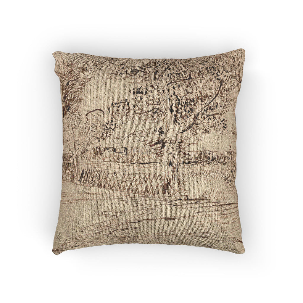 Vincent van Gogh - Landscape at Arles | Woven Pillow