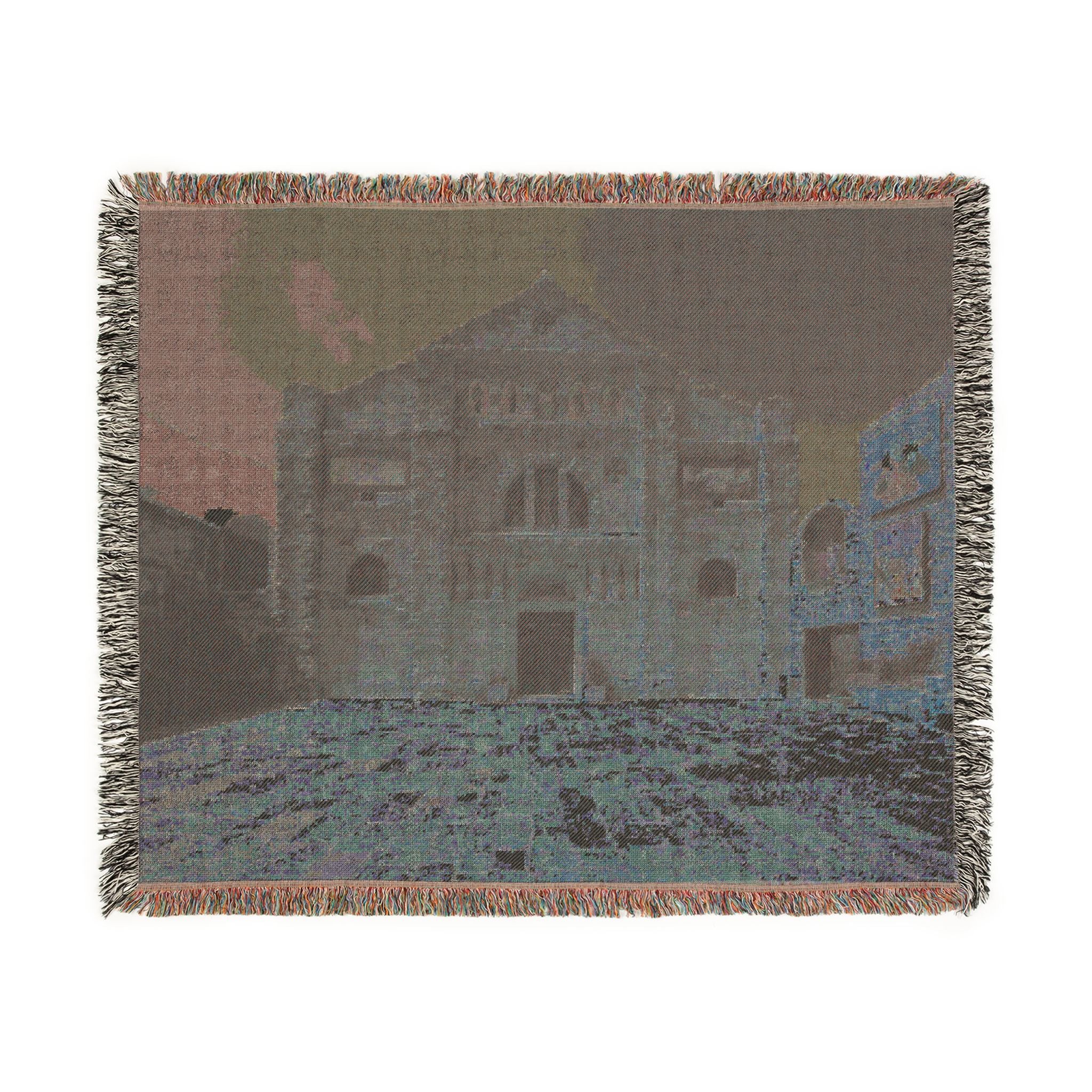 Shrine of the Beheading of Saint John the Baptist, Madaba, Jordan (دير اللاتين مادبا) | Woven Tapestry Blanket
