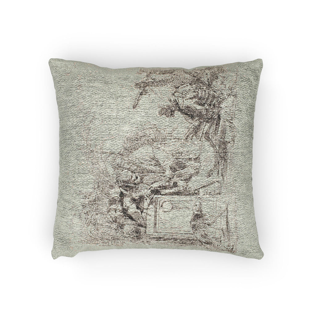 Giovanni Battista Tiepolo - Death Giving Audience, from Capricci | Woven Pillow