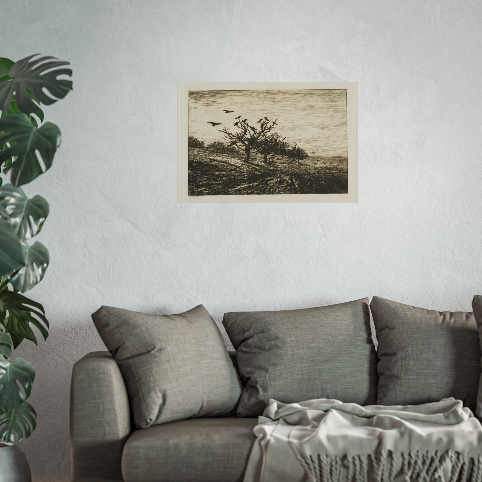 Charles François Daubigny - Crows in a Tree | Fine Art Poster