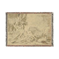 Nicolas Poussin - Figures, Chariot and Dog | Woven Tapestry Blanket