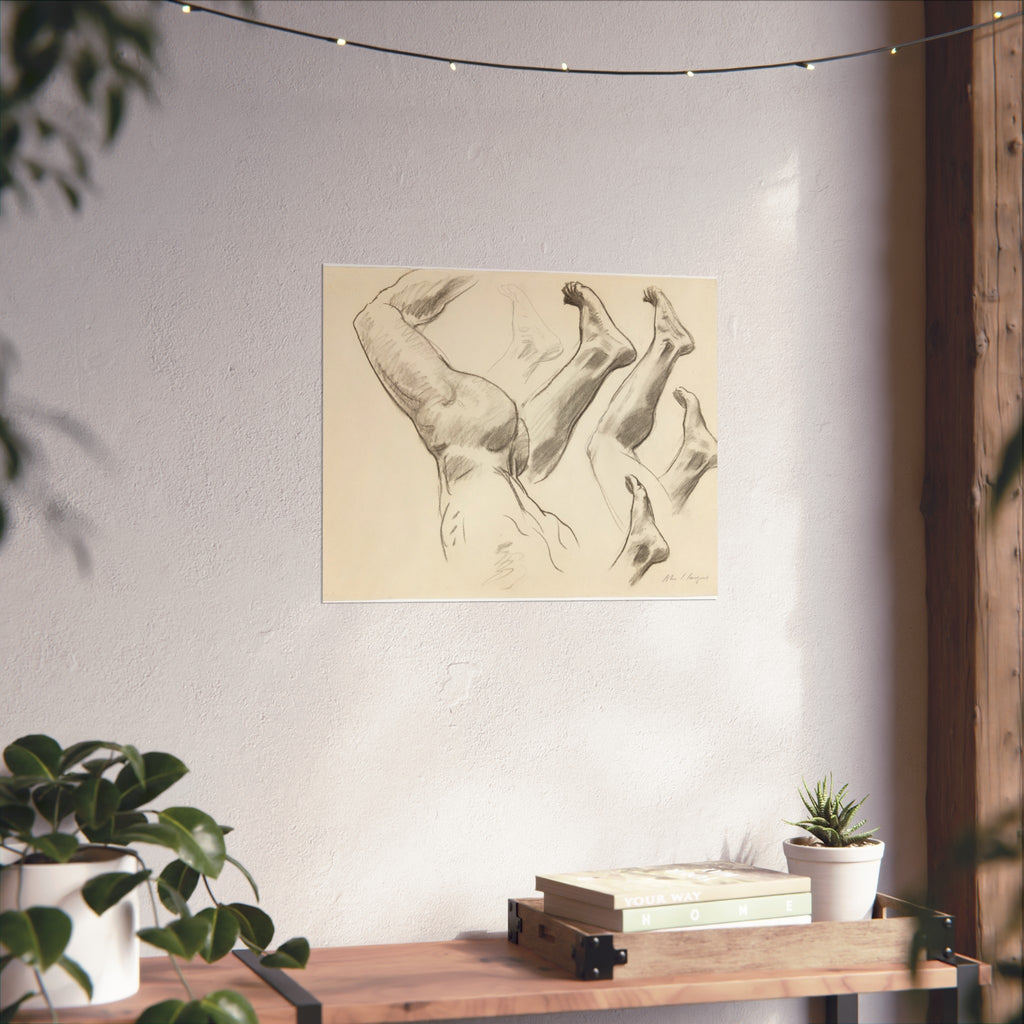 John Singer Sargent - Sketches of Legs and Feet | Fine Art Poster