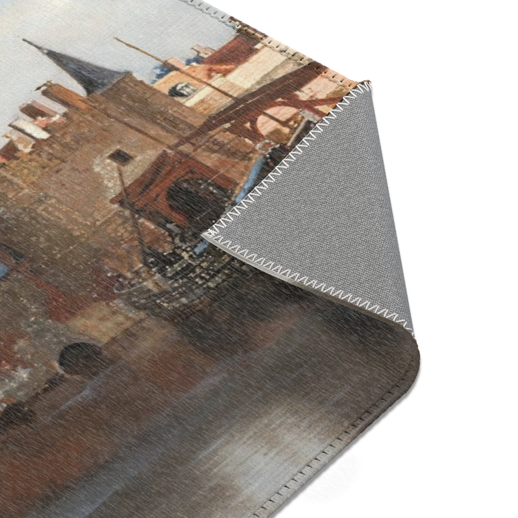 Johannes Vermeer - View of Delft - 92 - Mauritshuis | Area Rug