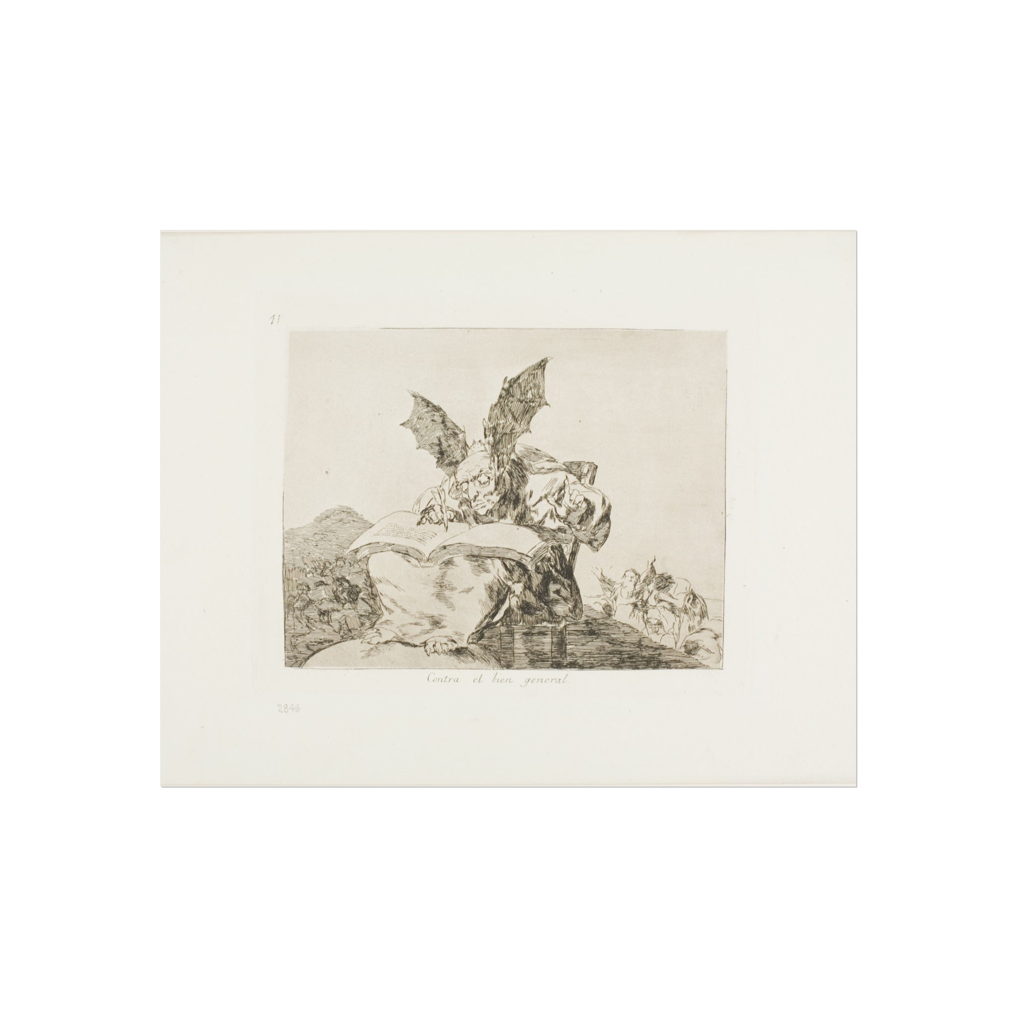 Francisco José de Goya y Lucientes - Against the Common Good, plate 71 from The Disasters of War | Fine Art Poster