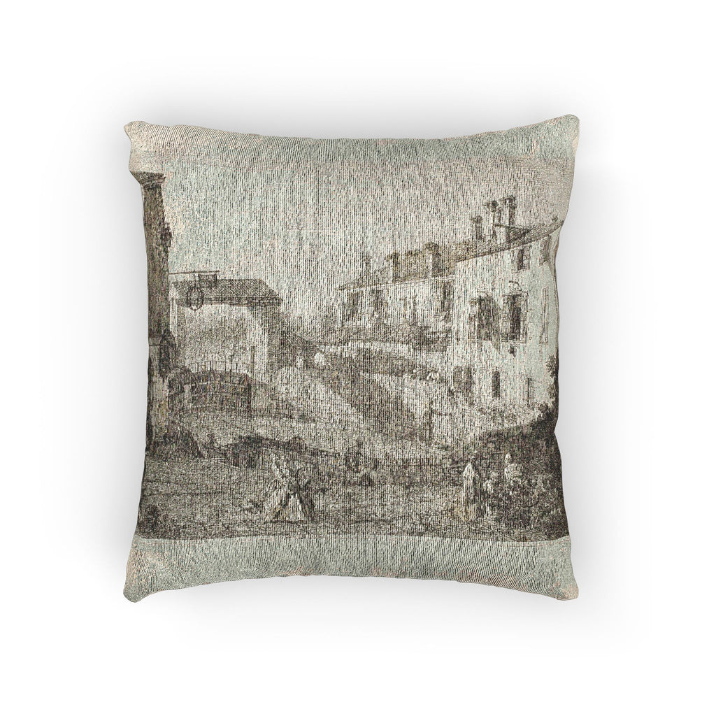 Canaletto - Le Porte Del Dolo, from Vedute | Woven Pillow