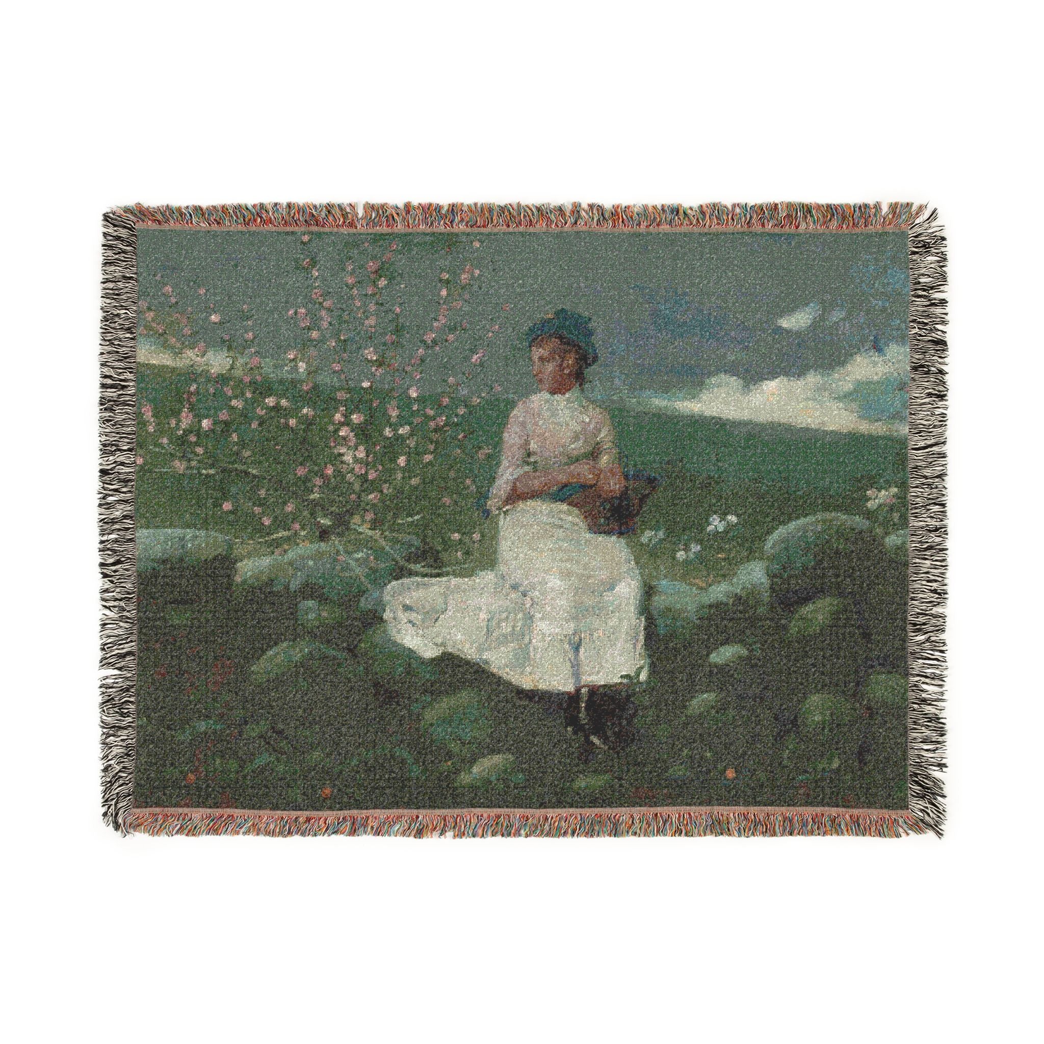 Winslow Homer - Peach Blossoms | Woven Tapestry Blanket