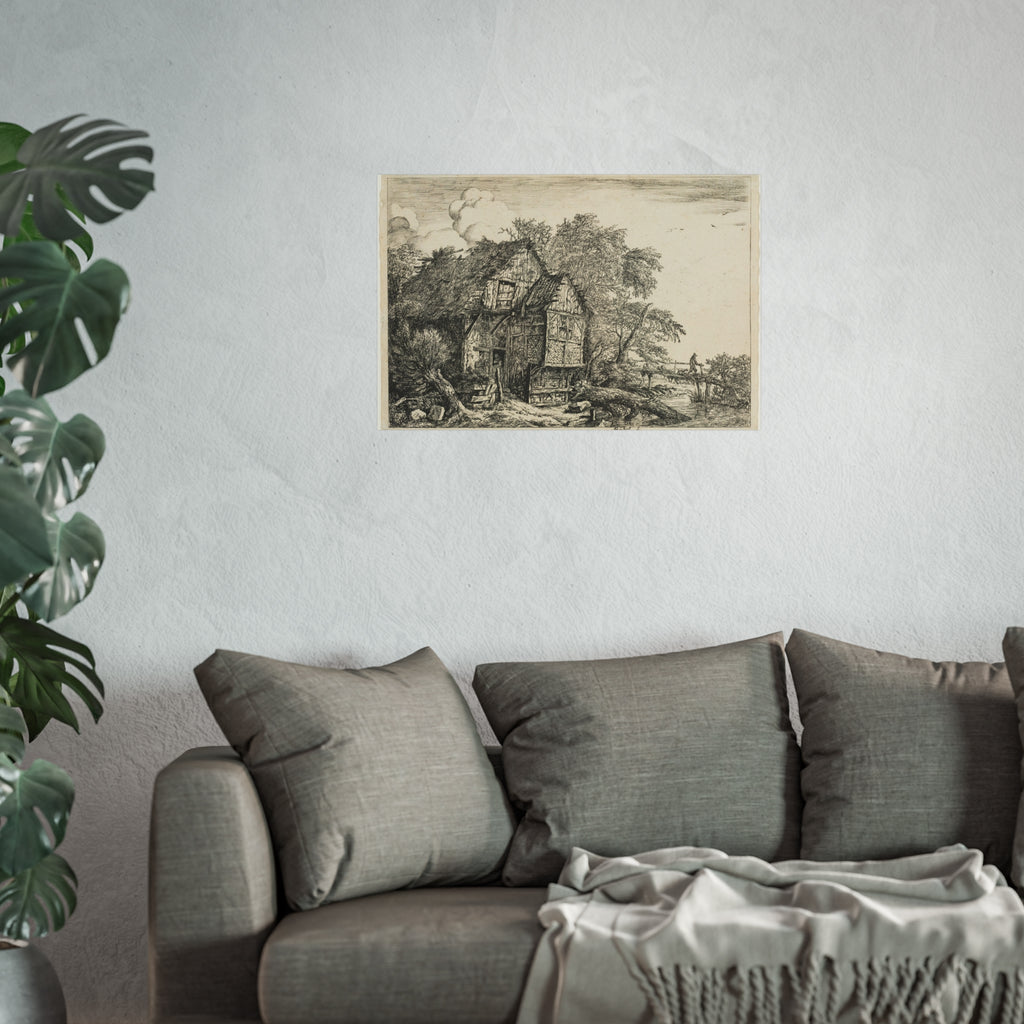 Jacob van Ruisdael - The Little Bridge | Fine Art Poster