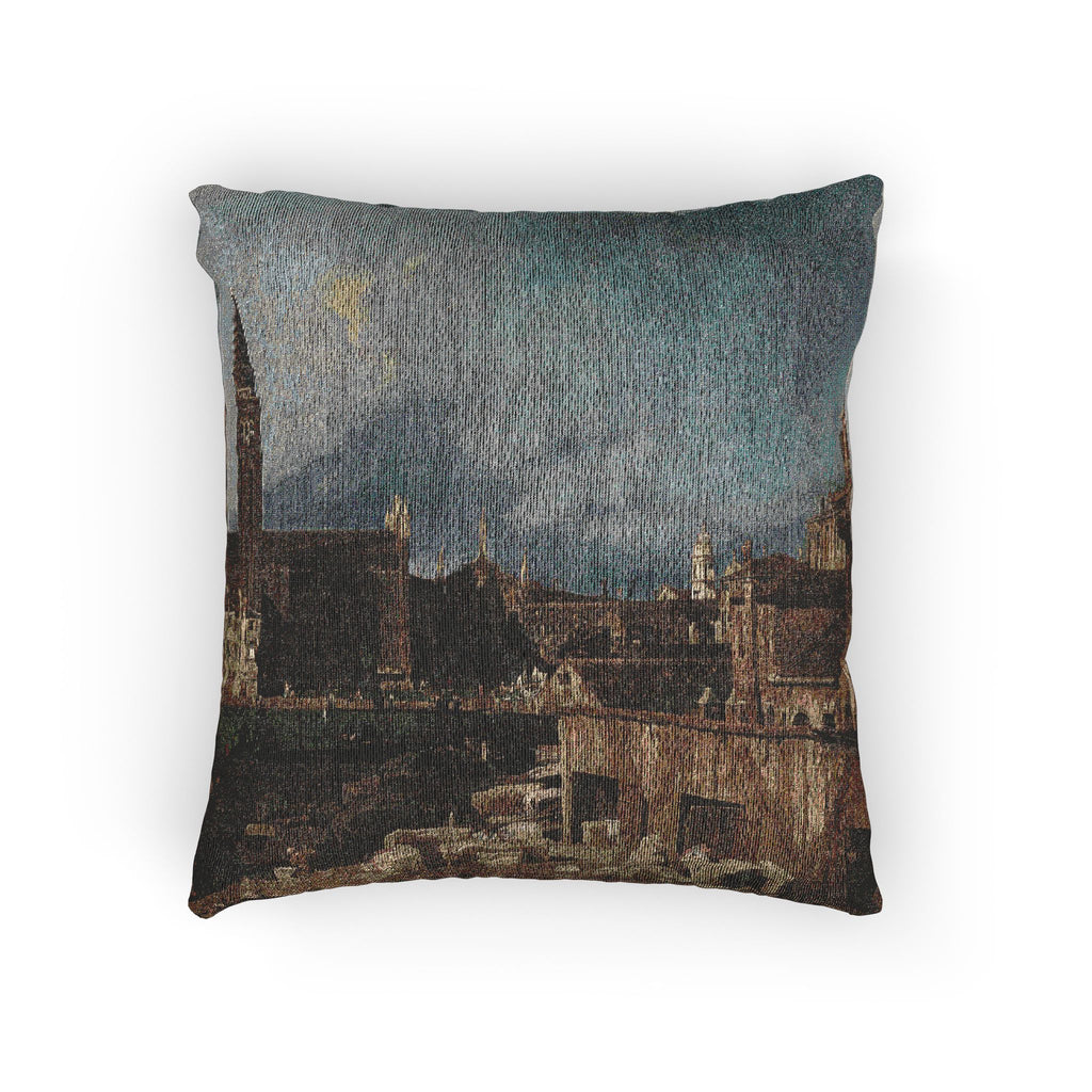 Canaletto - The Stonemason's Yard | Woven Pillow