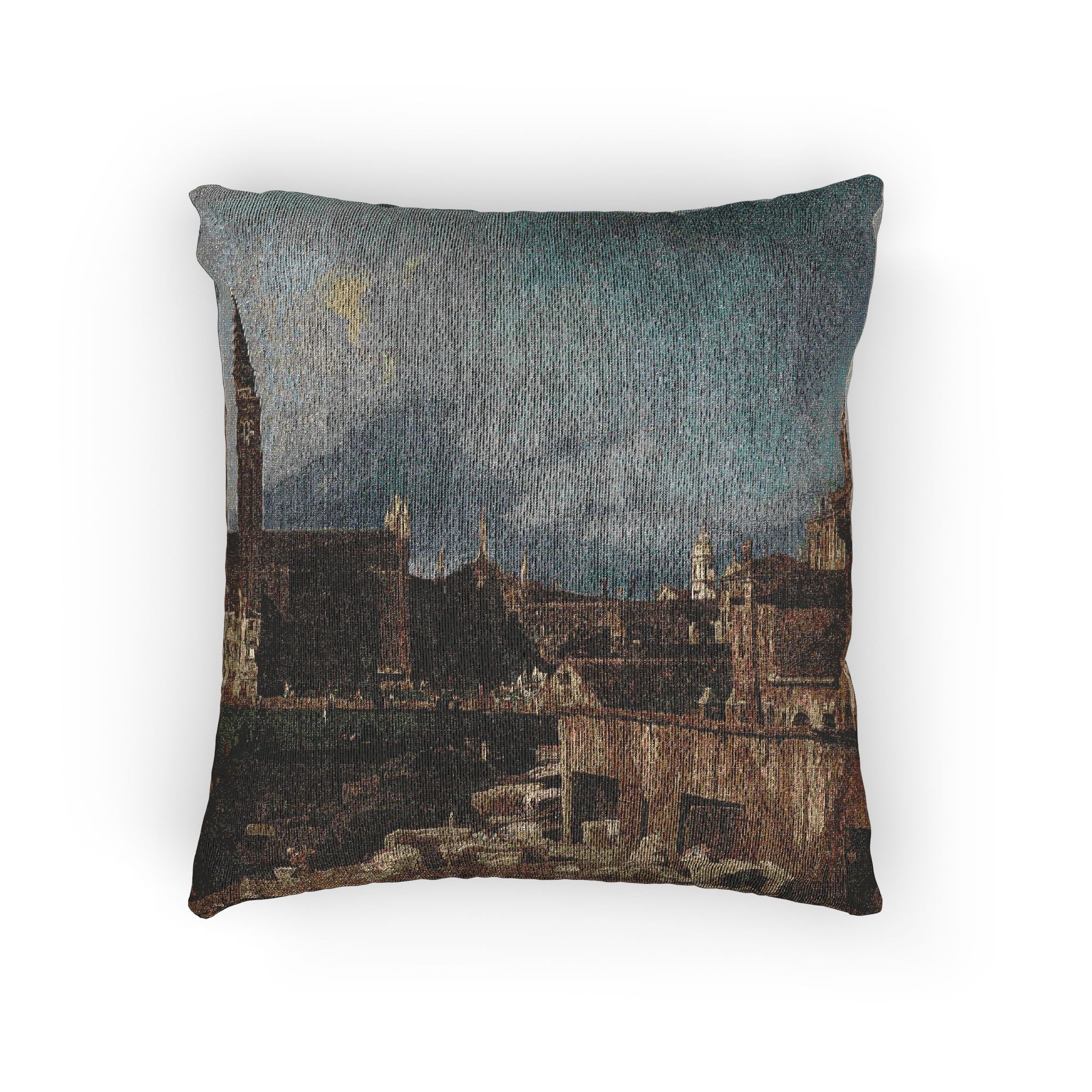 Canaletto - The Stonemason's Yard | Woven Pillow