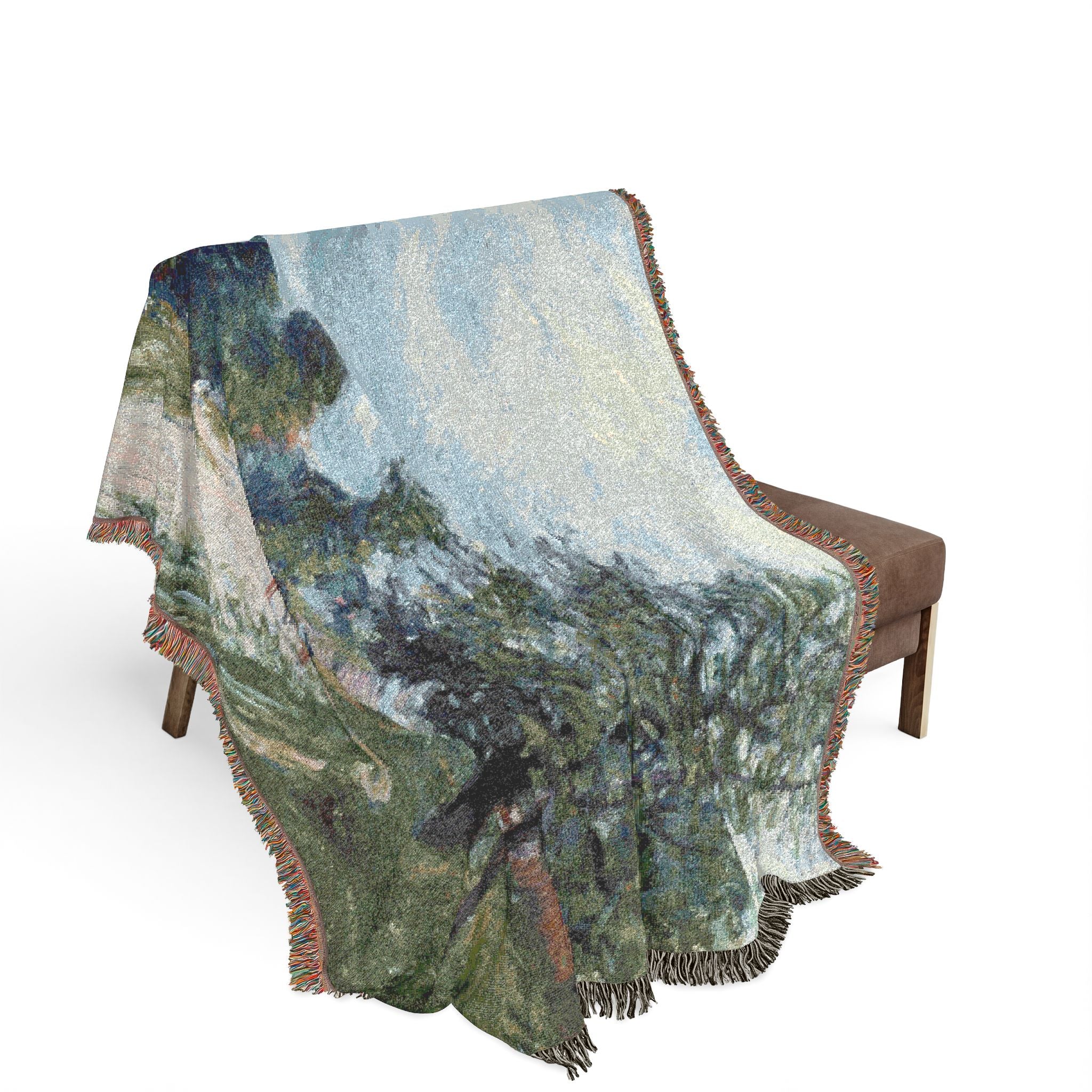 A Turn in the Road Alfred Sisley Tapestry Blanket